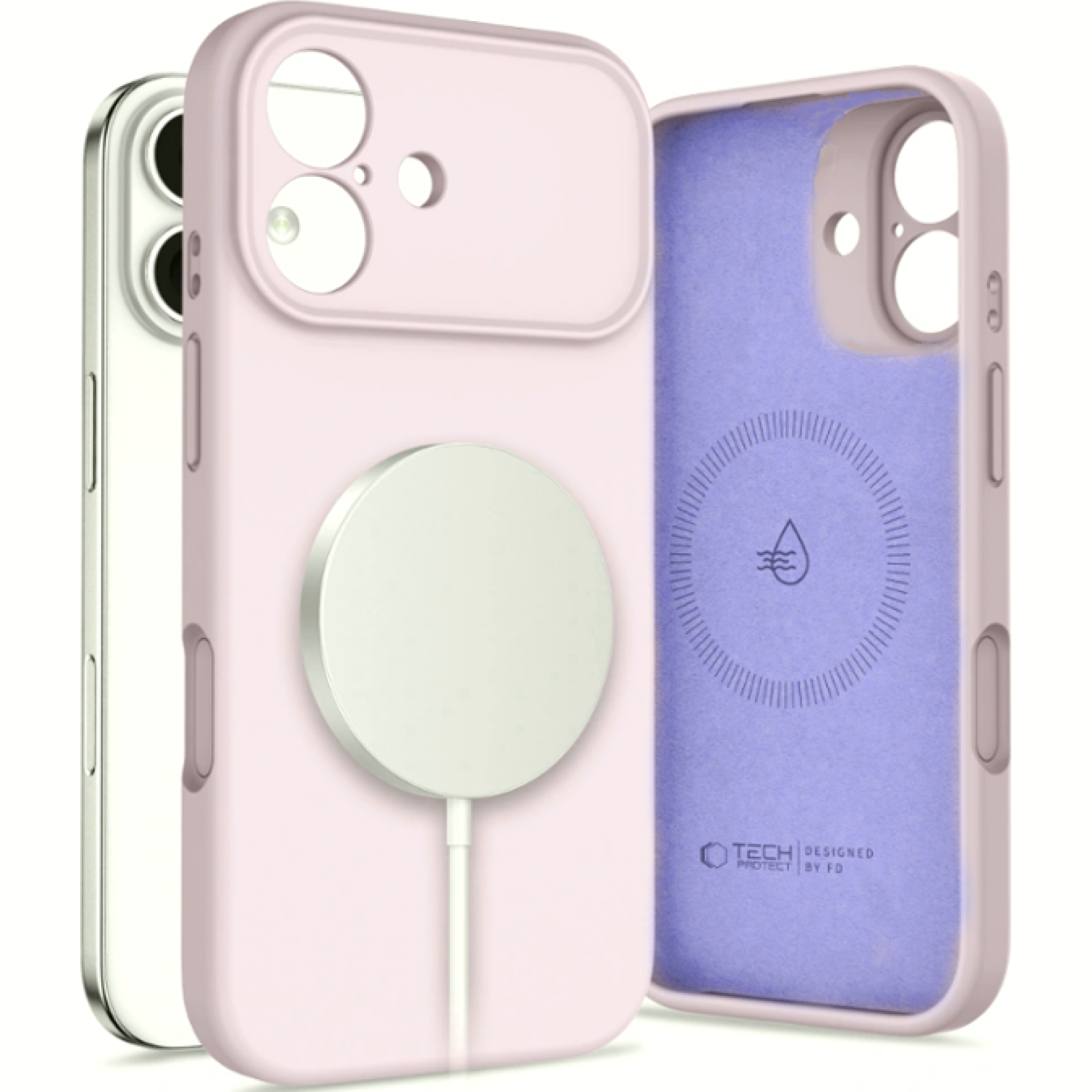 Θήκη iPhone 17 Tech-Protect Silicone MagSafe Σιλικόνης με MagSafe Mauve