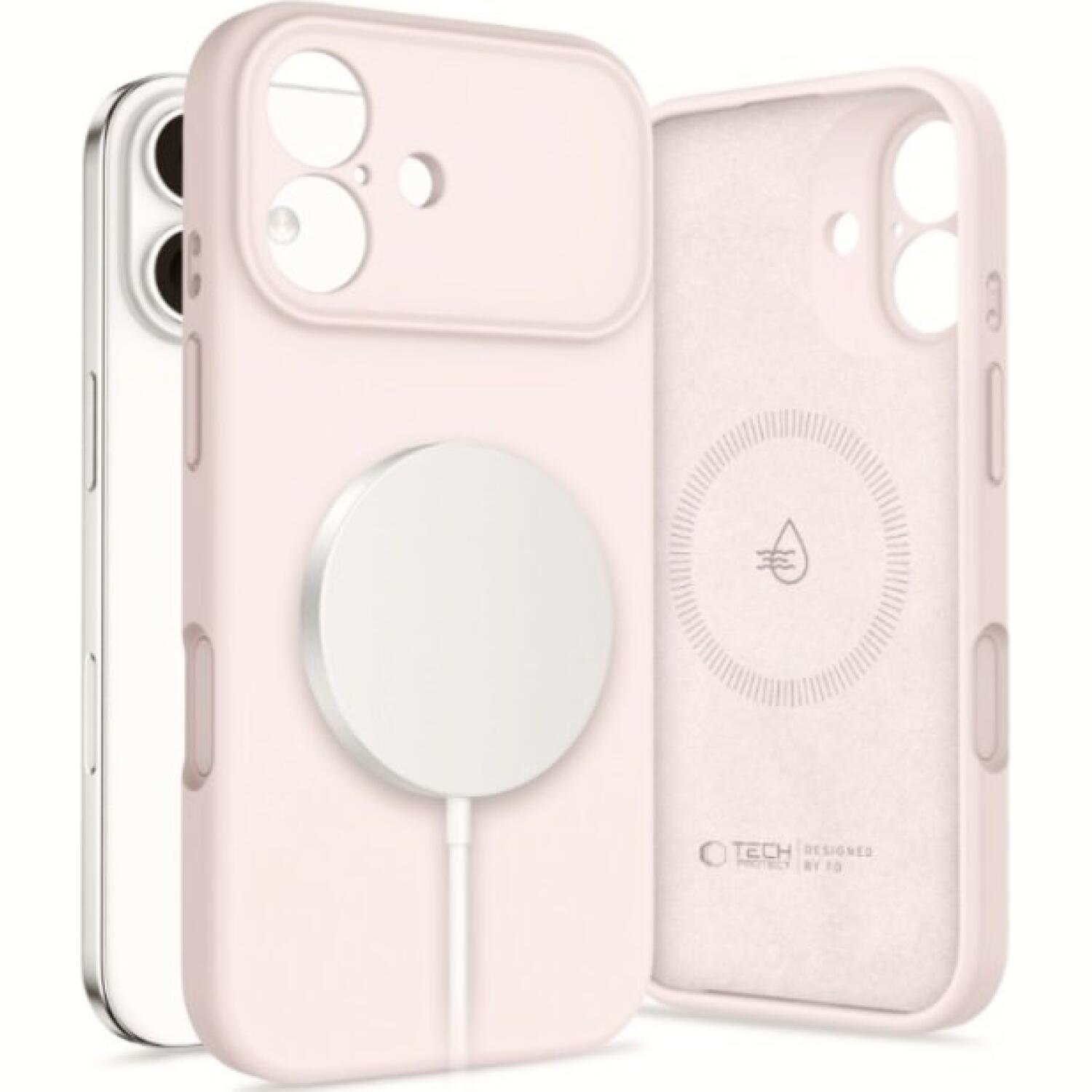 Θήκη iPhone 17 Tech-Protect Silicone MagSafe Σιλικόνης με MagSafe Pink Pearl