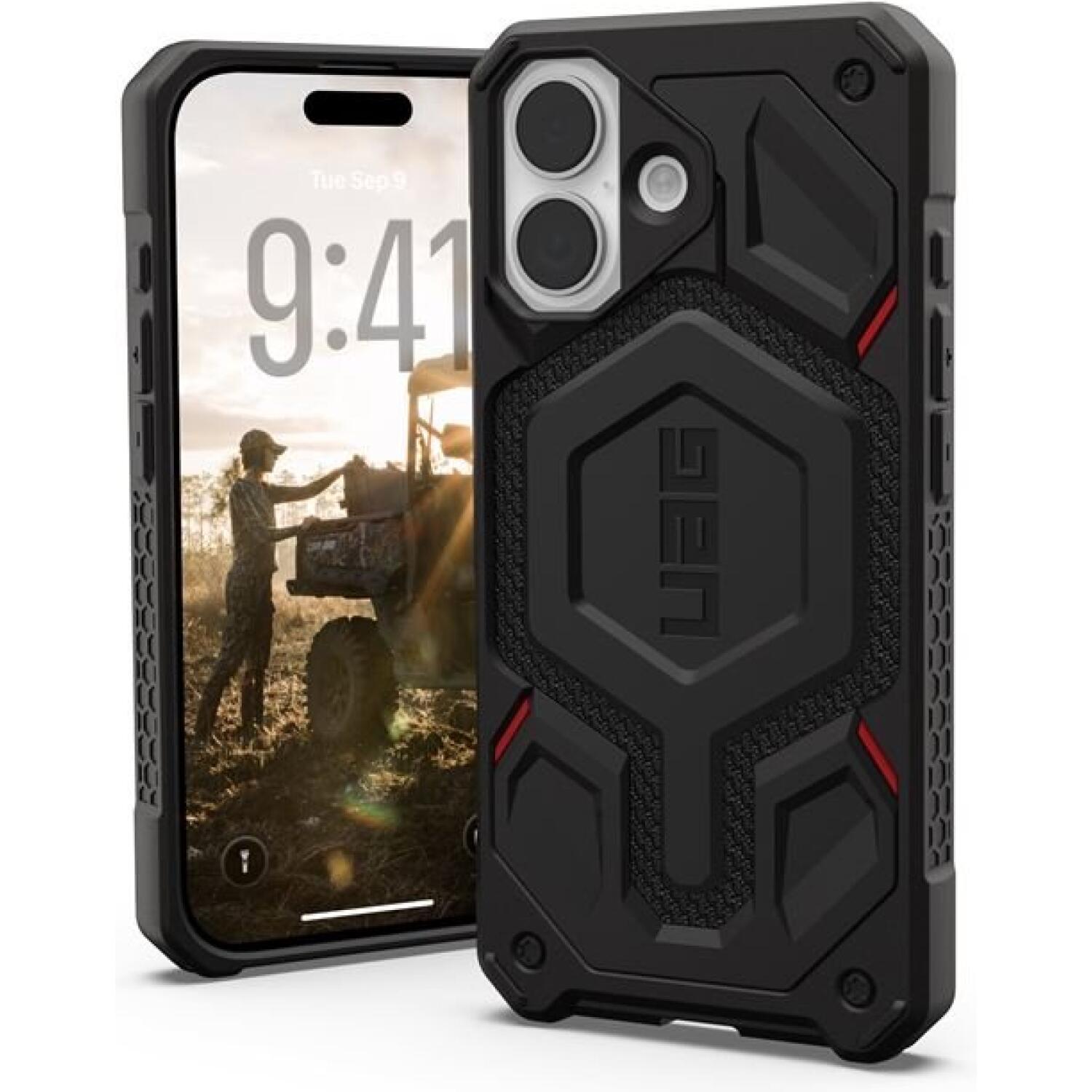 Θήκη iPhone 17 UAG Monarch Pro Ανθεκτική με MagSafe Kevlar Black