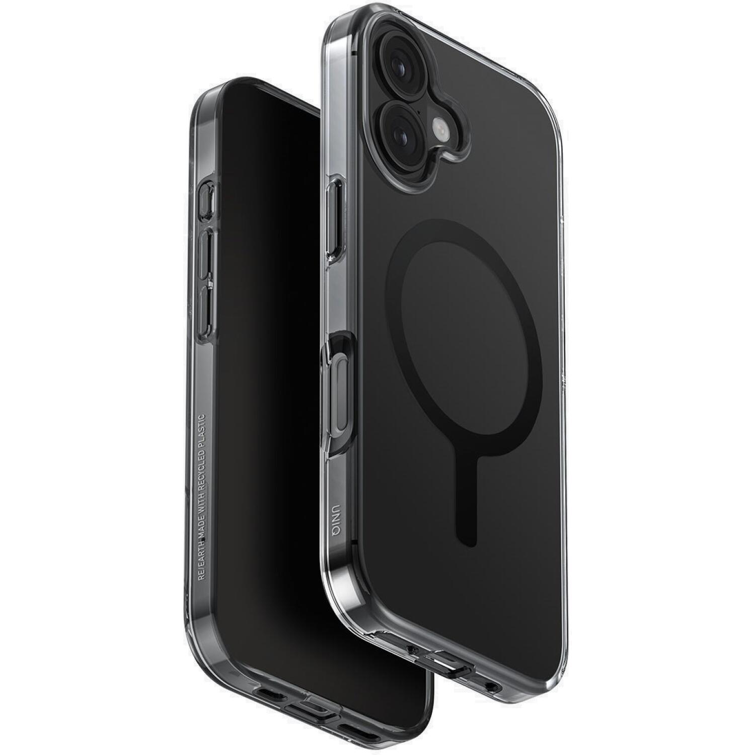 Θήκη iPhone 17 Uniq Clario Ανθεκτική Eco-Friendly με MagSafe Smoke 