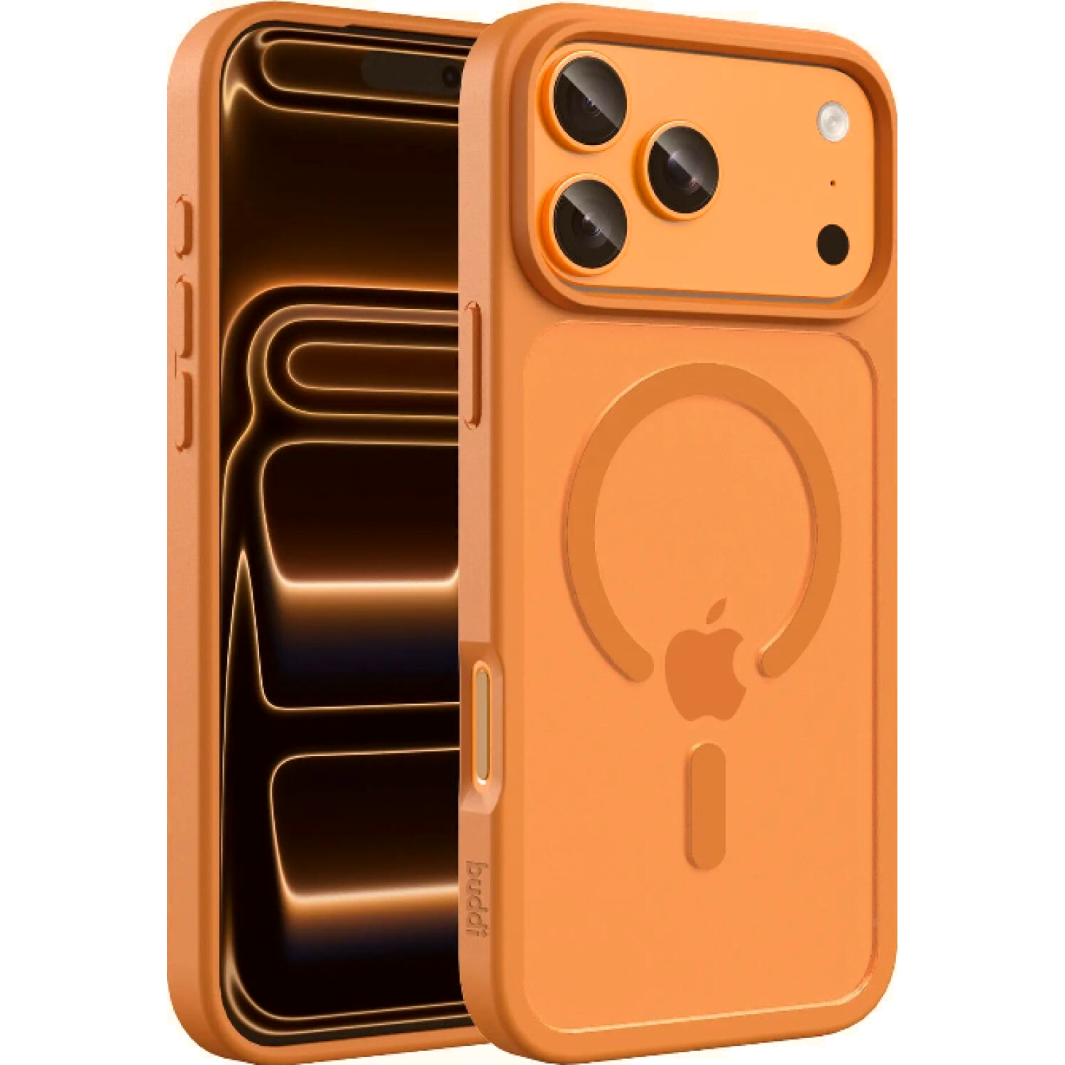 Θήκη iPhone 18 Pro / 17 Pro Buddi Frost Σκληρή Ημιδιάφανη με MagSafe Matte Orange 