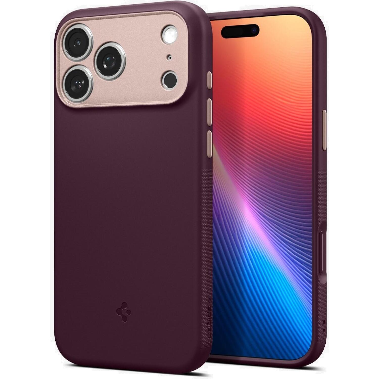 Θήκη iPhone 18 Pro / 17 Pro Spigen Nano Pop MagFit Ανθεκτική Σιλικόνης με MagSafe Burgundy Bean