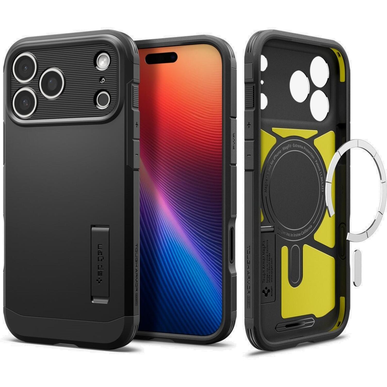 Θήκη iPhone 18 Pro / 17 Pro Spigen Tough Armor T MagFit Ανθεκτική με Κάλυμμα για Camera Control & MagSafe Black