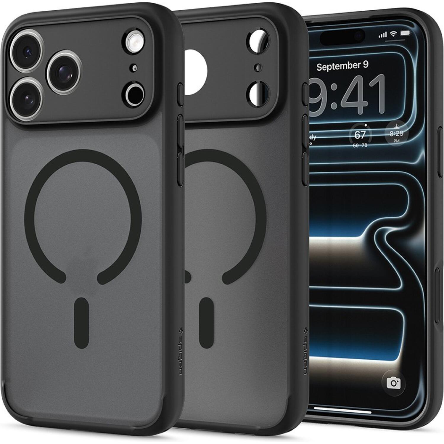 Θήκη iPhone 18 Pro / 17 Pro Spigen Ultra Hybrid MagFit Ανθεκτική Σκληρή με MagSafe Frost Black