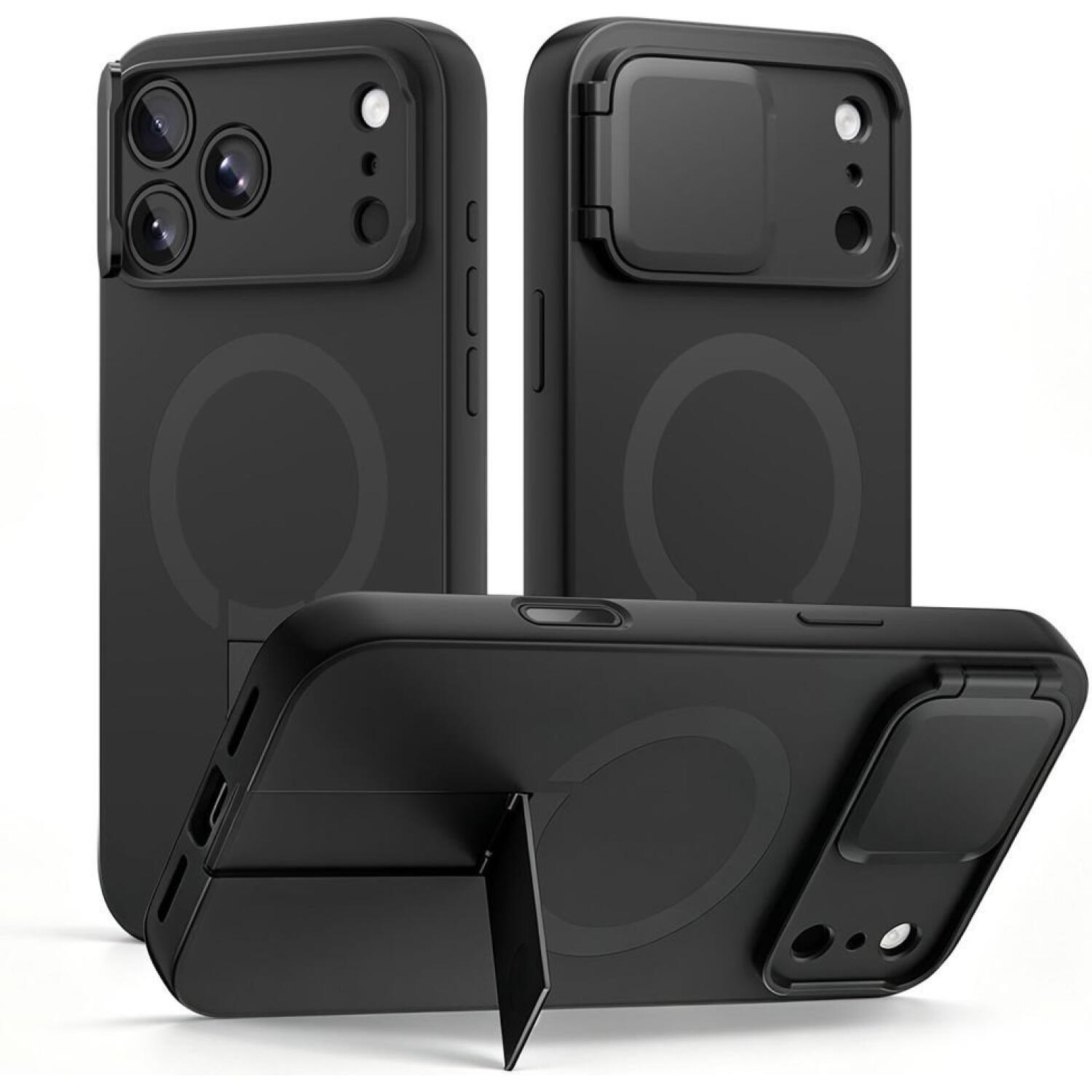 Θήκη iPhone 18 Pro / 17 Pro Tech-Protect Kevlar Aura με MagSafe & Κάλυμμα για την Κάμερα Black
