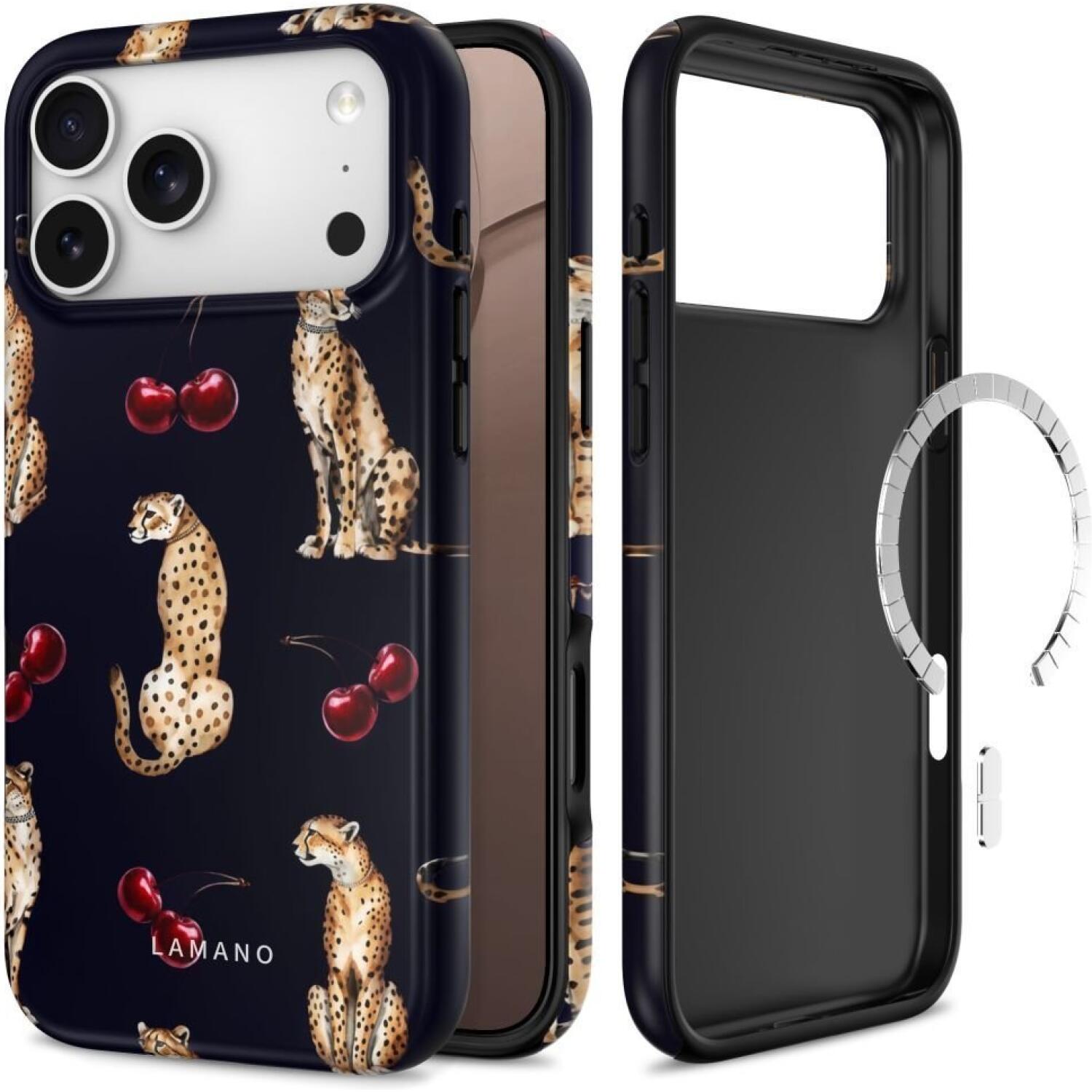 Θήκη iPhone 18 Pro / 17 Pro Tech-Protect Lamano Σκληρή με MagSafe Midnight Cherry