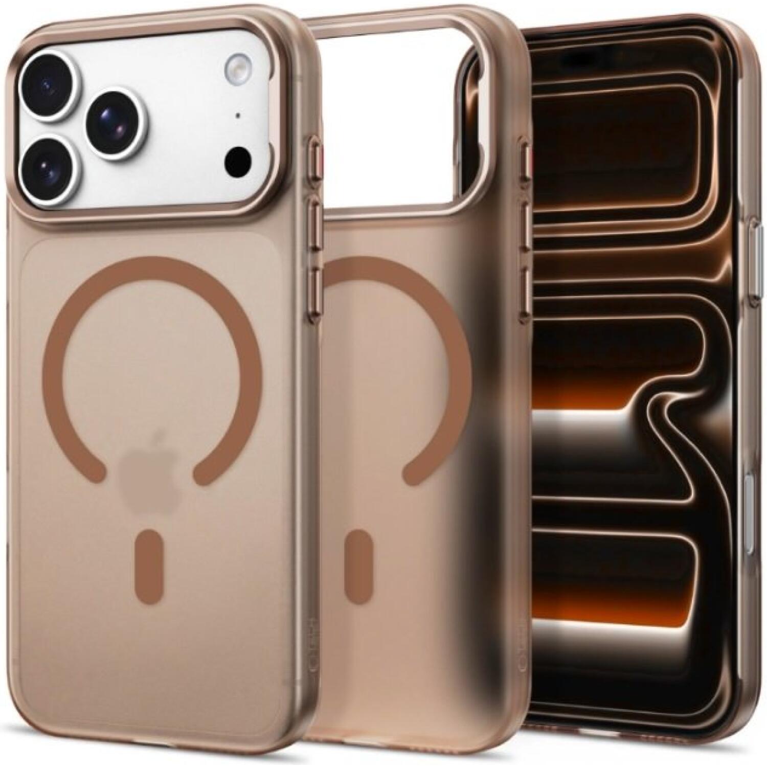 Θήκη iPhone 18 Pro / 17 Pro Tech-Protect MagZero Ημιδιάφανη Σκληρή με MagSafe Matte Desert Gold