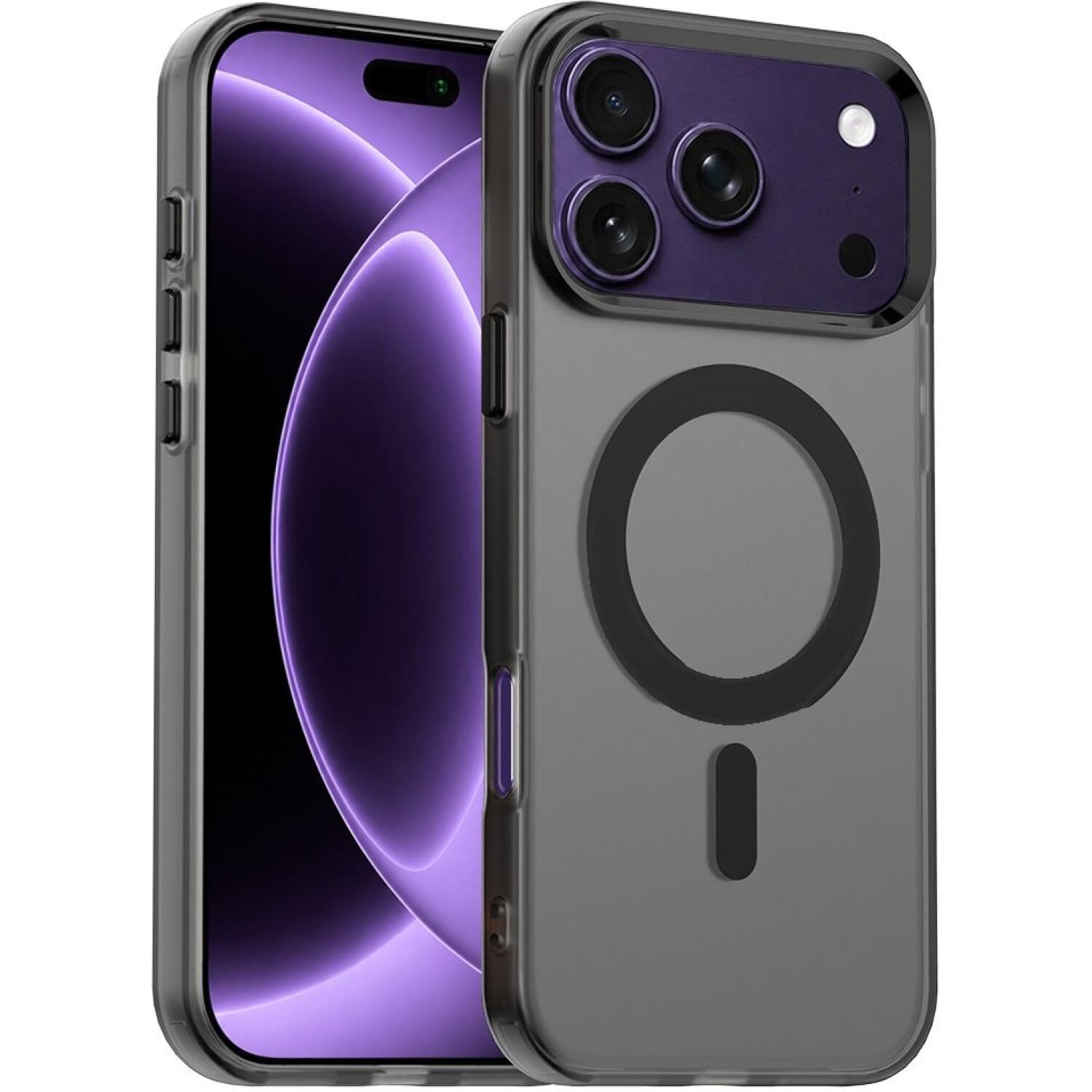 Θήκη iPhone 18 Pro / 17 Pro Techsuit CandyCase Σκληρή Ημιδιάφανη με MagSafe Black
