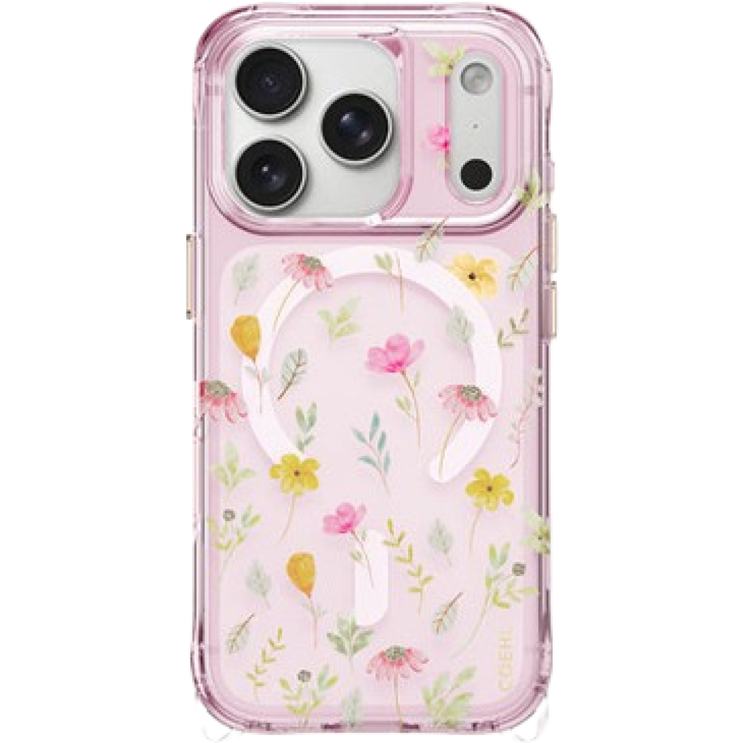 Θήκη iPhone 18 Pro / 17 Pro Uniq Coehl Evie MagClick Σκληρή με MagSafe Pink Blossom