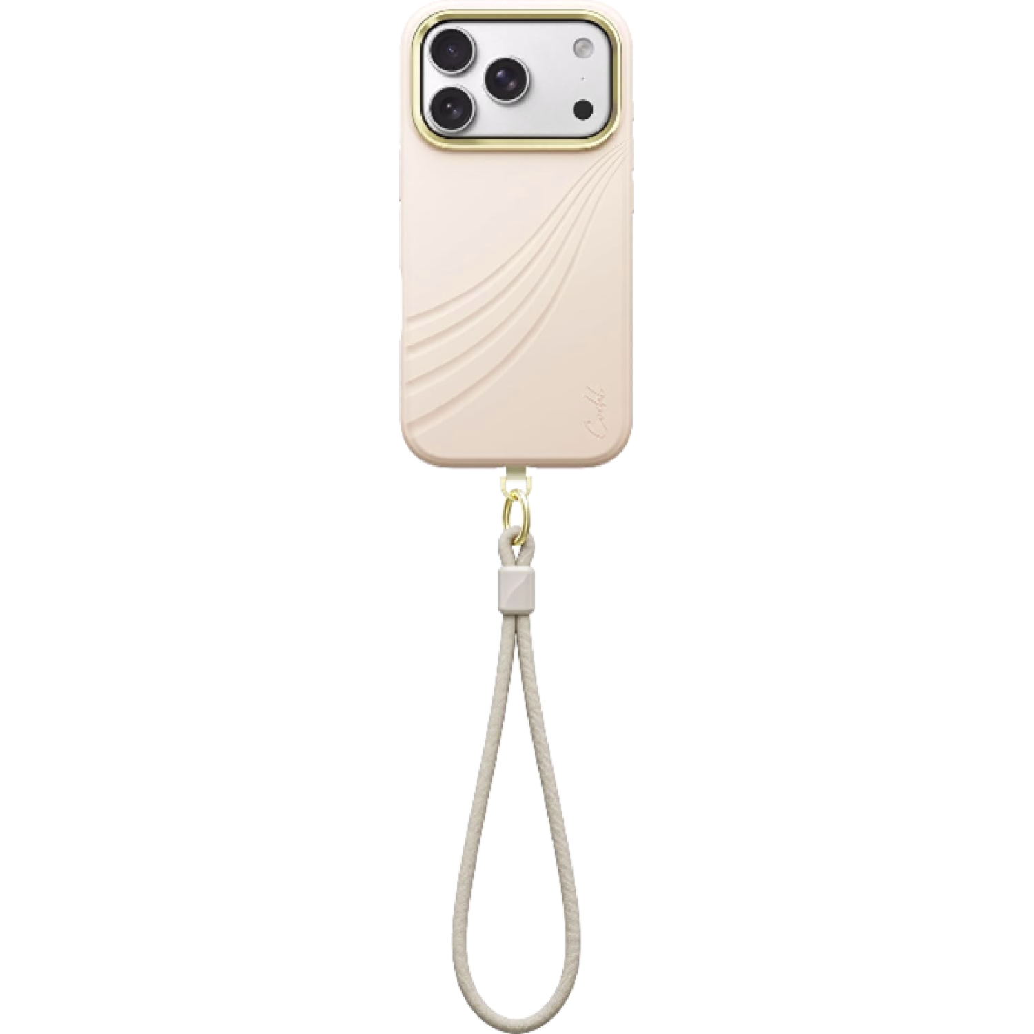 Θήκη iPhone 18 Pro / 17 Pro Uniq Coehl Serina MagClick Σιλικόνης με MagSafe & Λουράκι Χειρός Cloud Pink