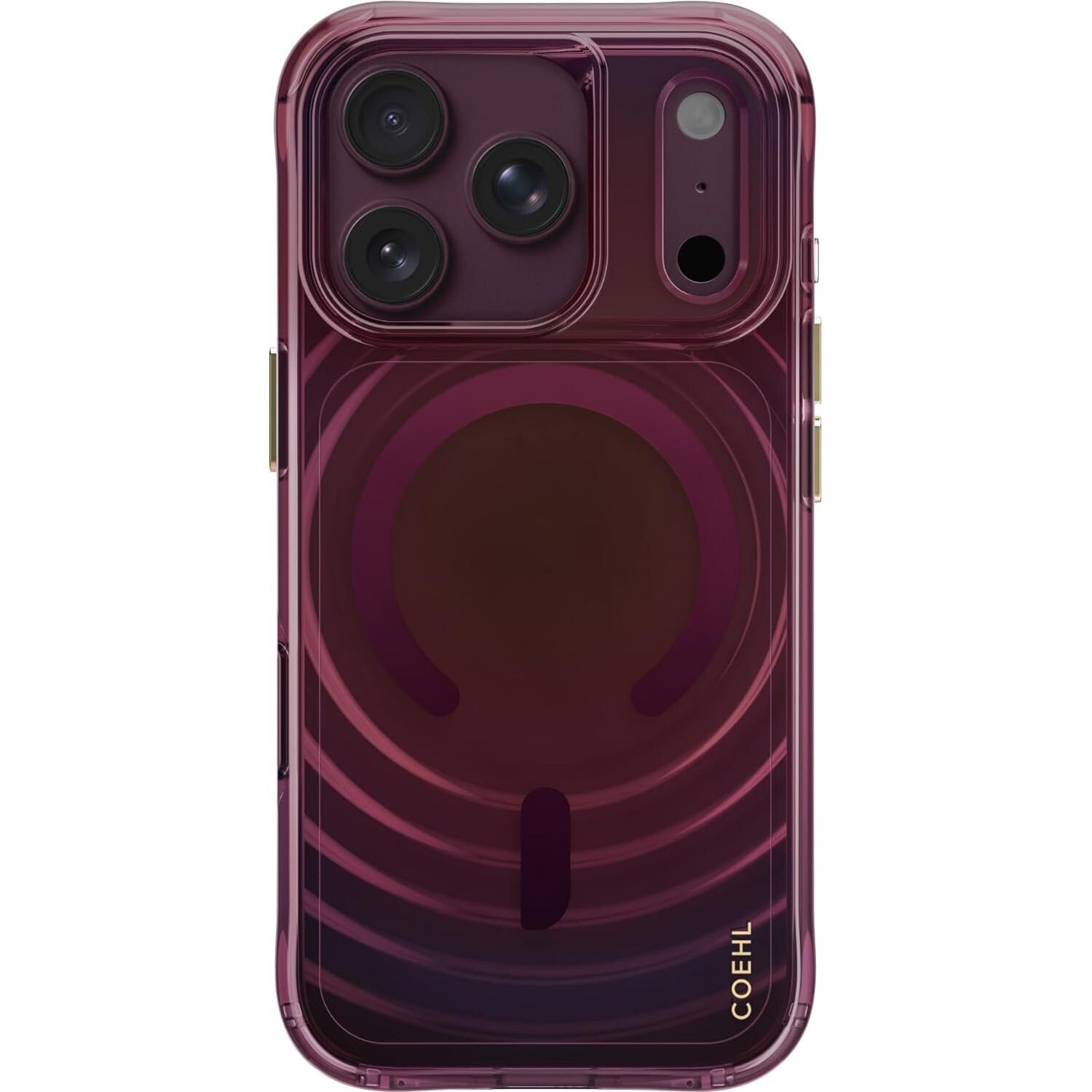Θήκη iPhone 18 Pro / 17 Pro Uniq Coehl Vela MagClick Σκληρή με MagSafe Berry Haze