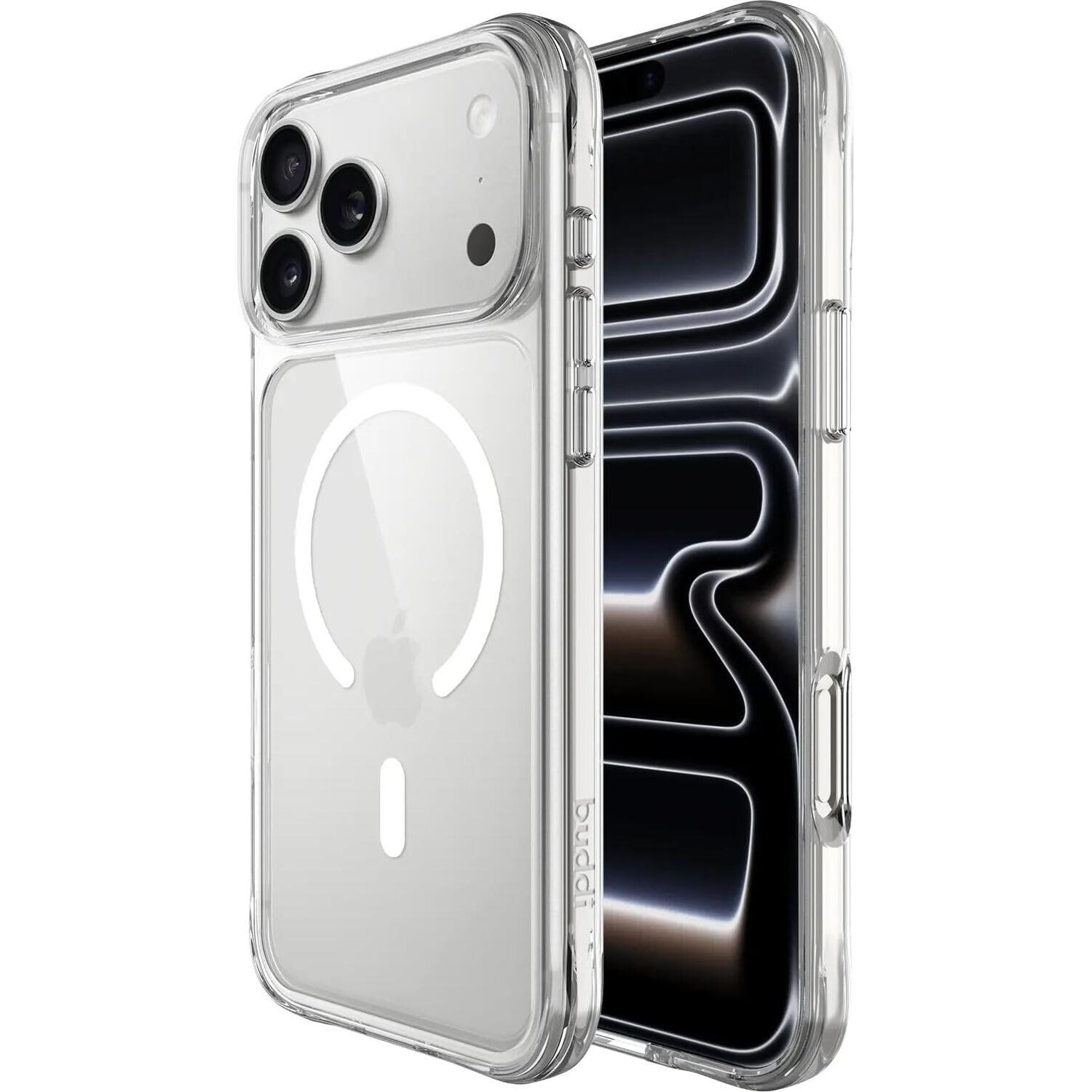 Θήκη iPhone 18 Pro Buddi Core Σκληρή Διάφανη με MagSafe Transparent