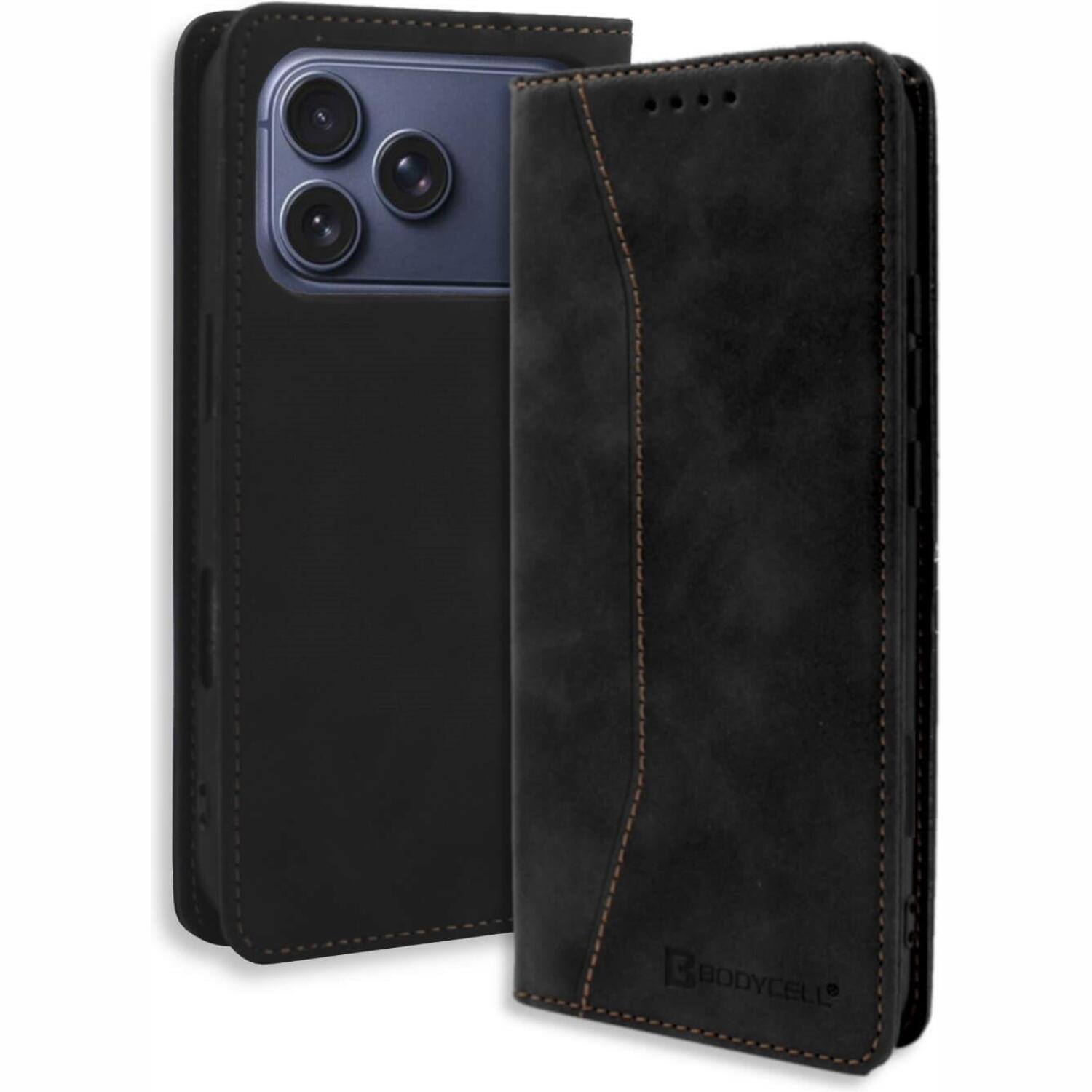Θήκη iPhone 18 Pro Max / 17 Pro Max Bodycell Book Case Πορτοφόλι Black