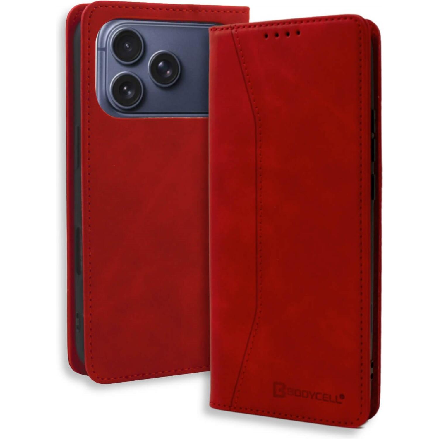 Θήκη iPhone 18 Pro Max / 17 Pro Max Bodycell Book Case Πορτοφόλι Red