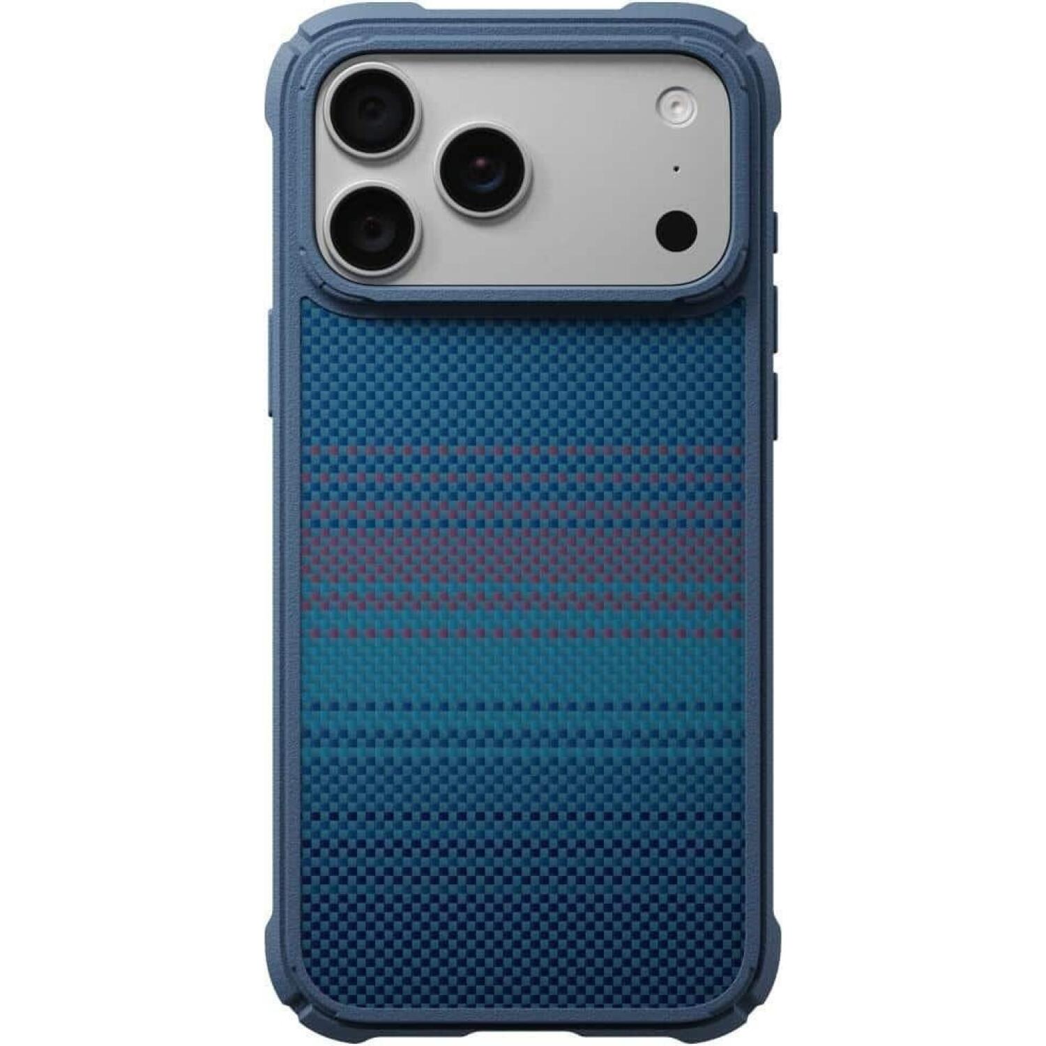 Θήκη iPhone 18 Pro Max / 17 Pro Max Pitaka Cairn Case Aramid Fiber Body Ανθεκτική με MagSafe 2mm Moonrise 2.0-1001 Nights / Midnight-01