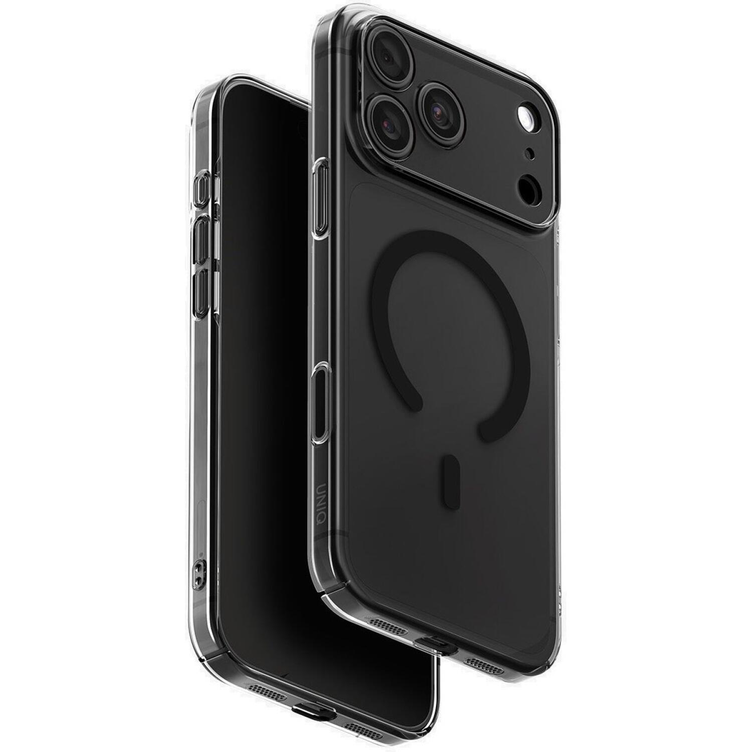 Θήκη iPhone 18 Pro Max / 17 Pro Max Uniq AirSuit Ultra Slim MagClick Σκληρή με MagSafe 1.3mm Glossy Smoke