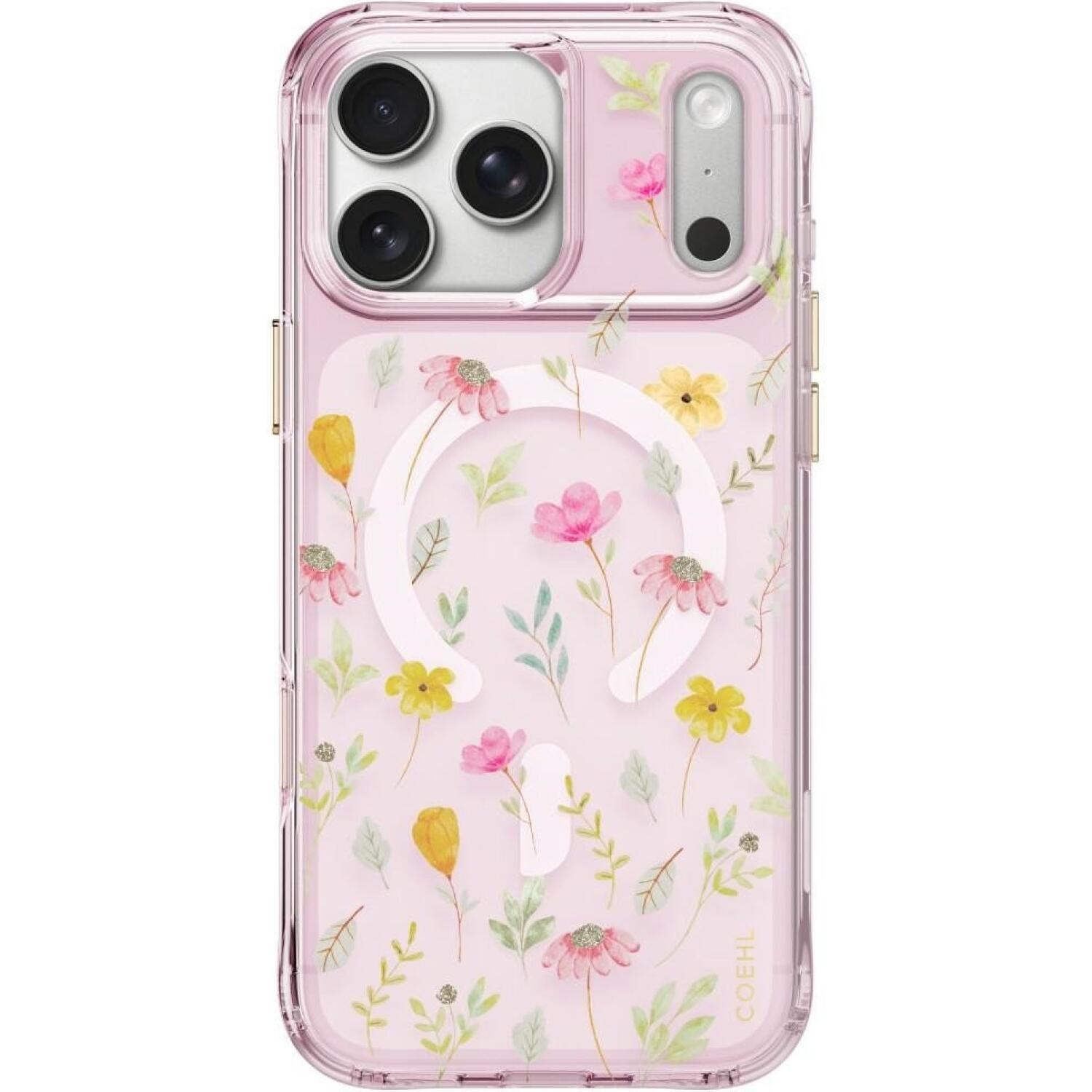 Θήκη iPhone 18 Pro Max / 17 Pro Max Uniq Coehl Evie MagClick Σκληρή με MagSafe Pink Blossom