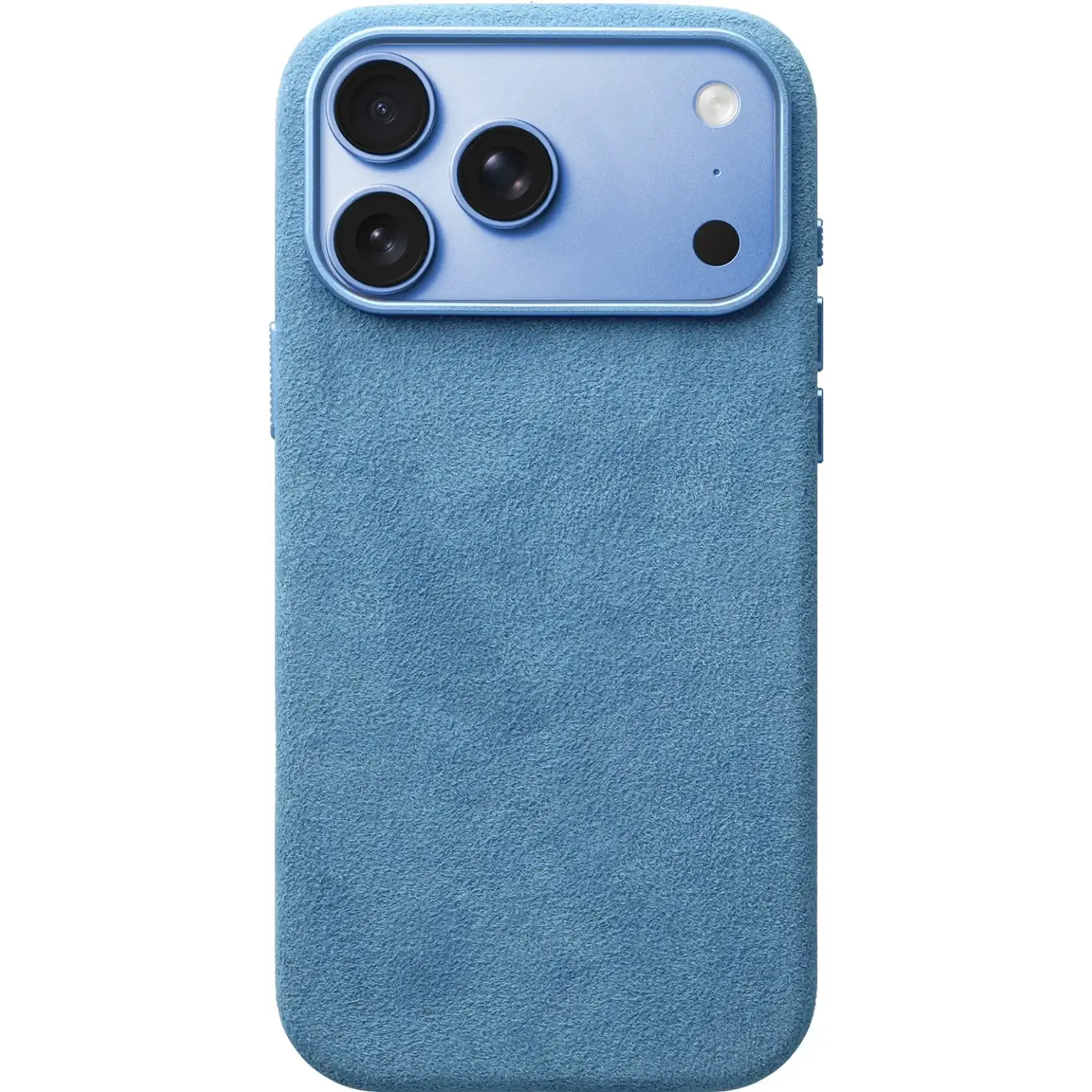 Θήκη iPhone 18 Pro Max Rosso Avanti Back Cover από Premium Alcantara με MagSafe Light Blue
