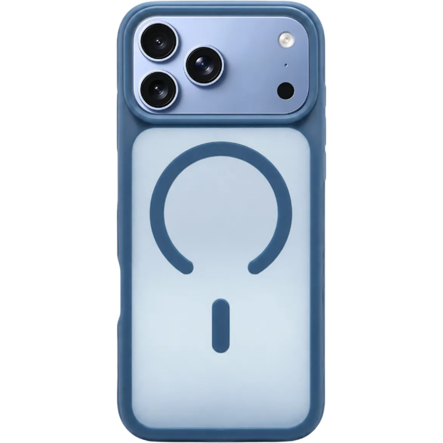 Θήκη iPhone 18 Pro Max Vivid Skin Feel MagSafe Case Ημιδιάφανη με MagSafe Blue