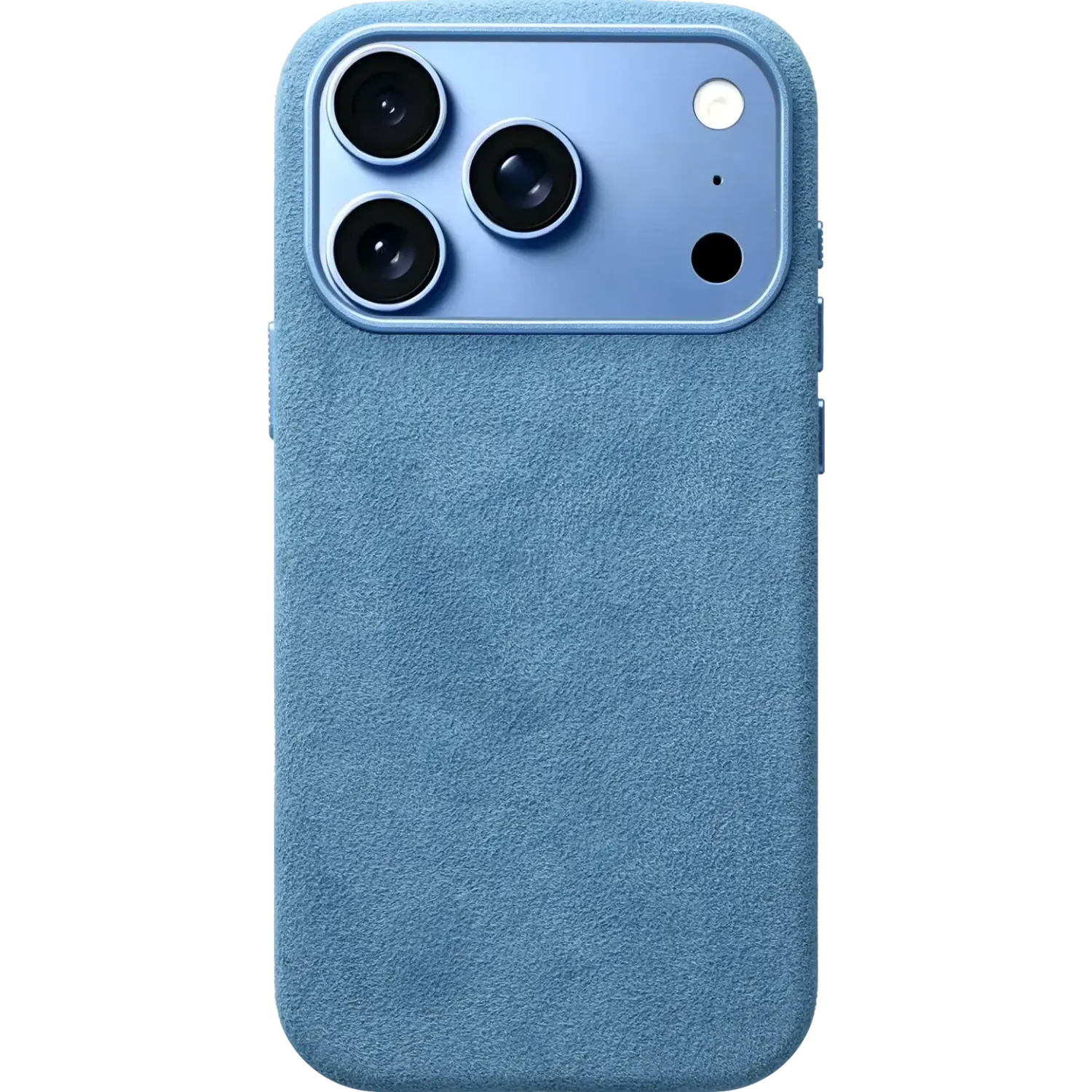 Θήκη iPhone 18 Pro Rosso Avanti Back Cover από Premium Alcantara με MagSafe Light Blue