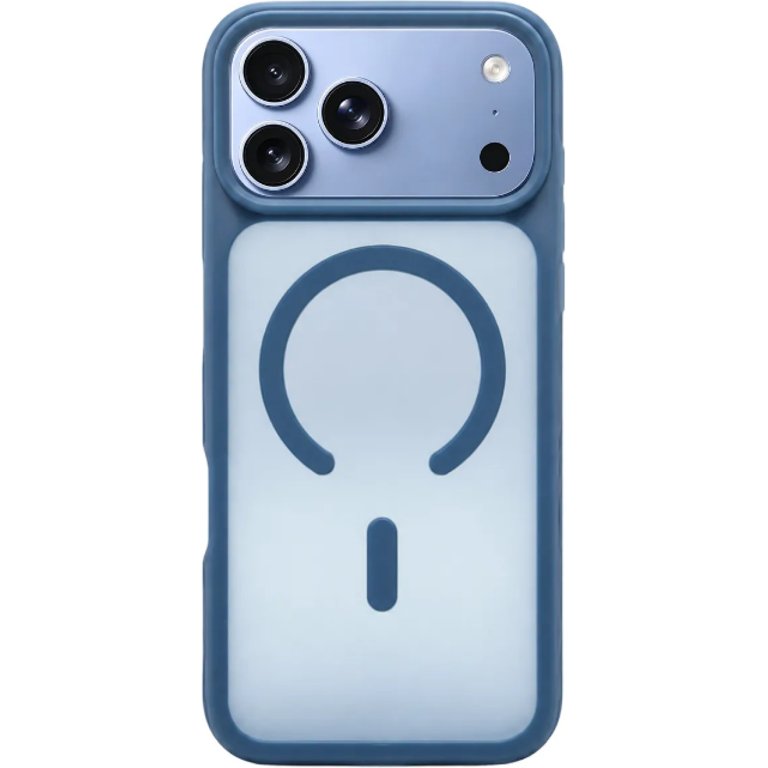 Θήκη iPhone 18 Pro Vivid Skin Feel MagSafe Case Ημιδιάφανη με MagSafe Blue