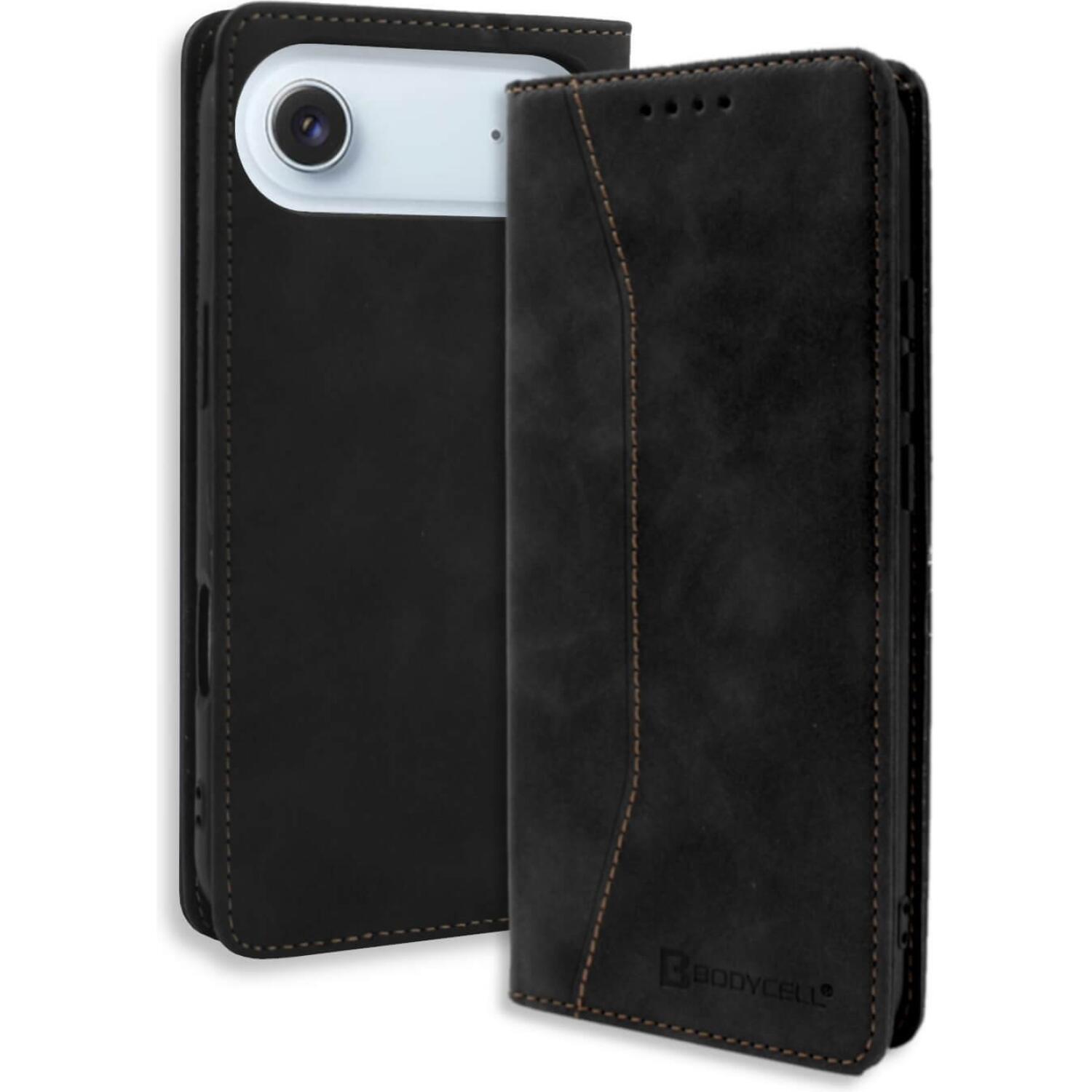 Θήκη iPhone Air Bodycell Book Case Πορτοφόλι Black