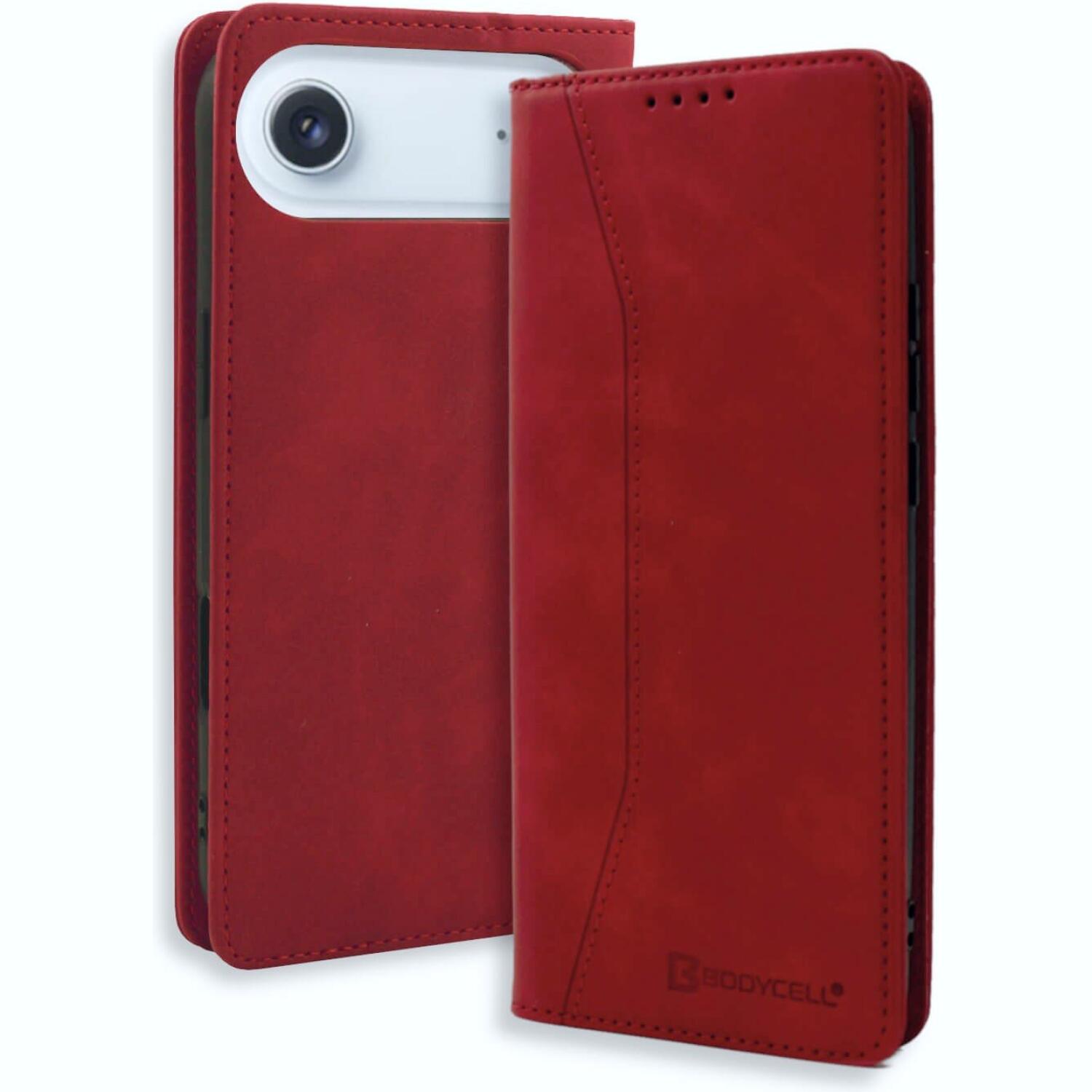 Θήκη iPhone Air Bodycell Book Case Πορτοφόλι Red