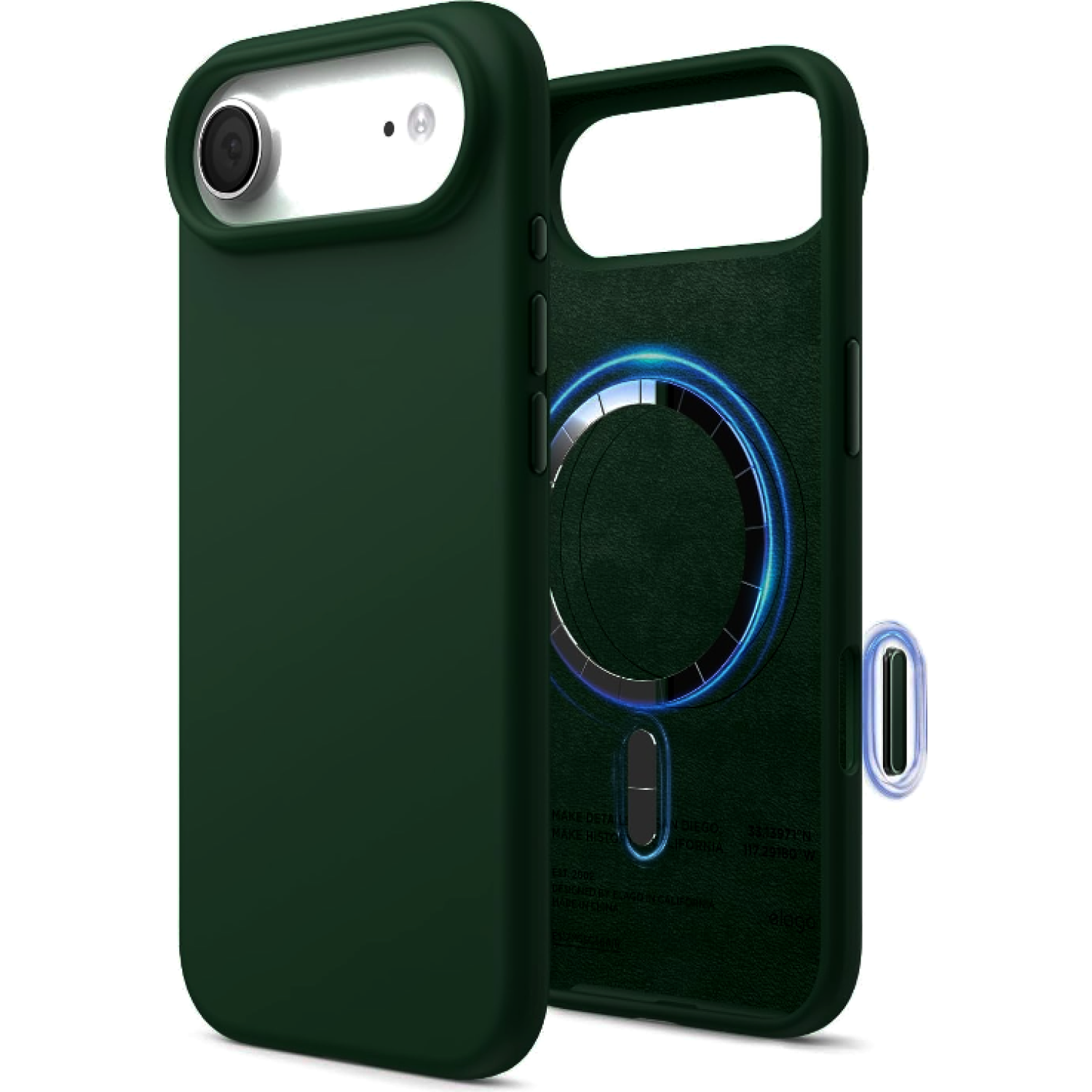 Θήκη iPhone Air Elago Magnetic Silicone Case Premium Σιλικόνης με MagSafe Alpine Green