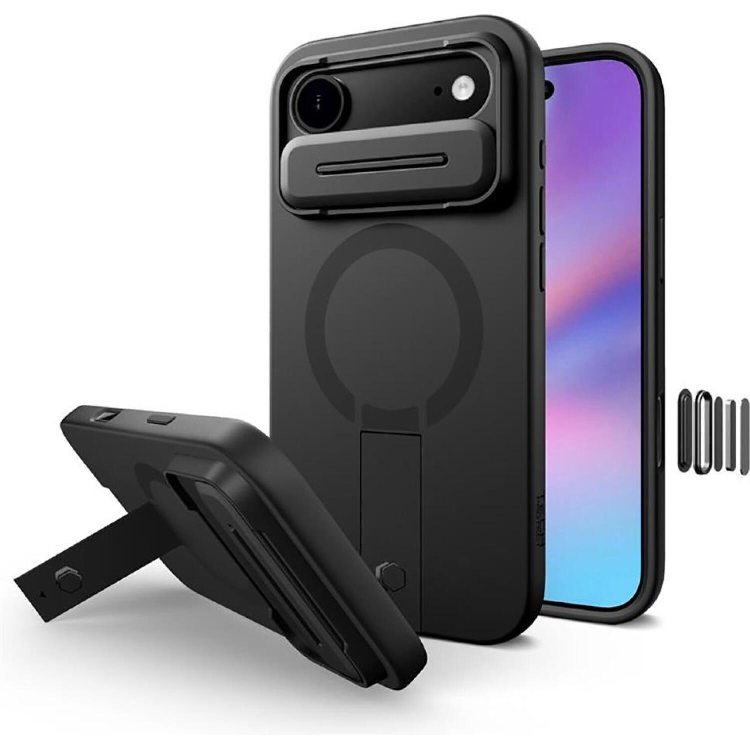 Θήκη iPhone Air Tech-Protect Kevlar Aura με MagSafe & Κάλυμμα για την Κάμερα Black