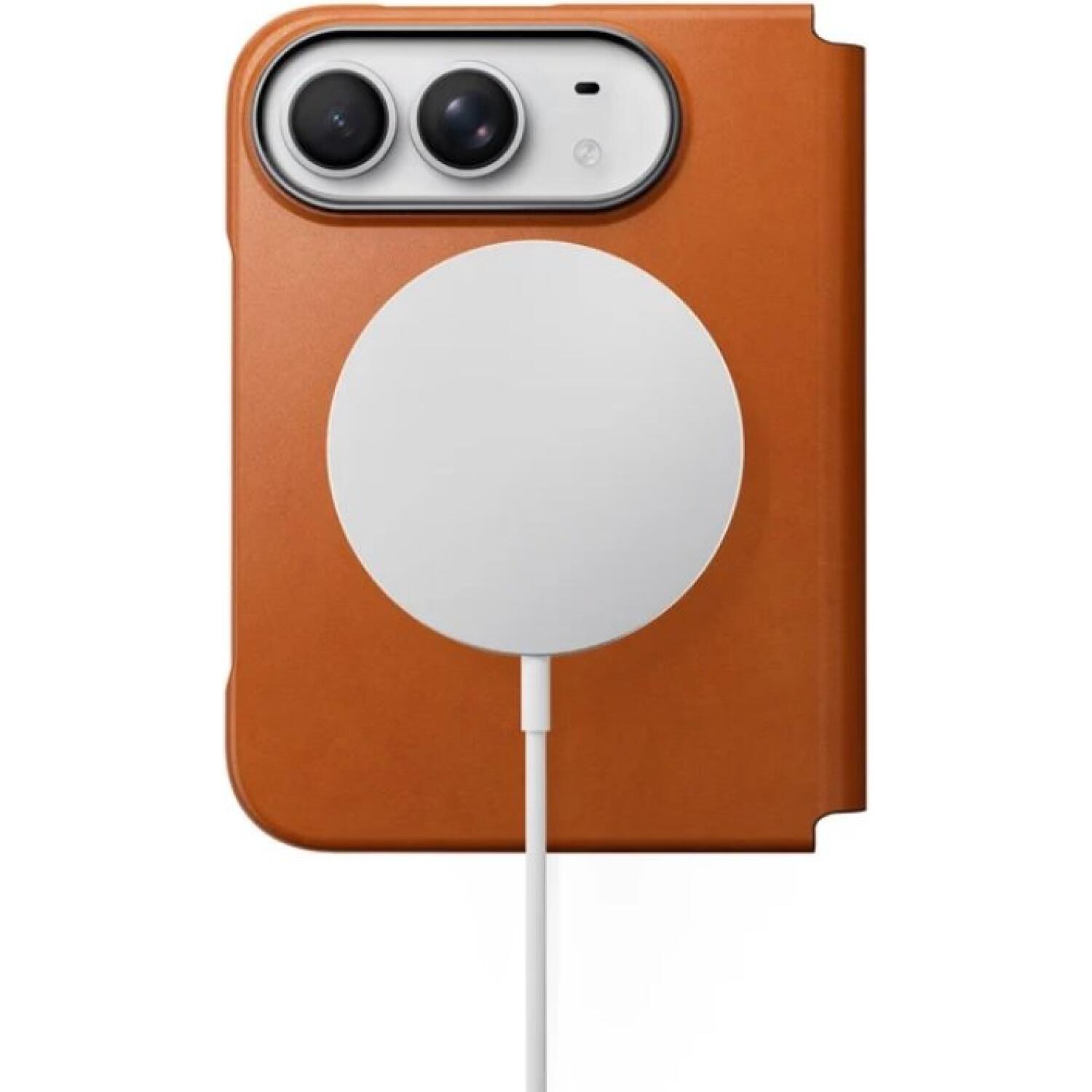 Θήκη iPhone Duo Nomad Traditional Horween Leather Folio Δερμάτινο Πορτοφόλι με MagSafe Saddle