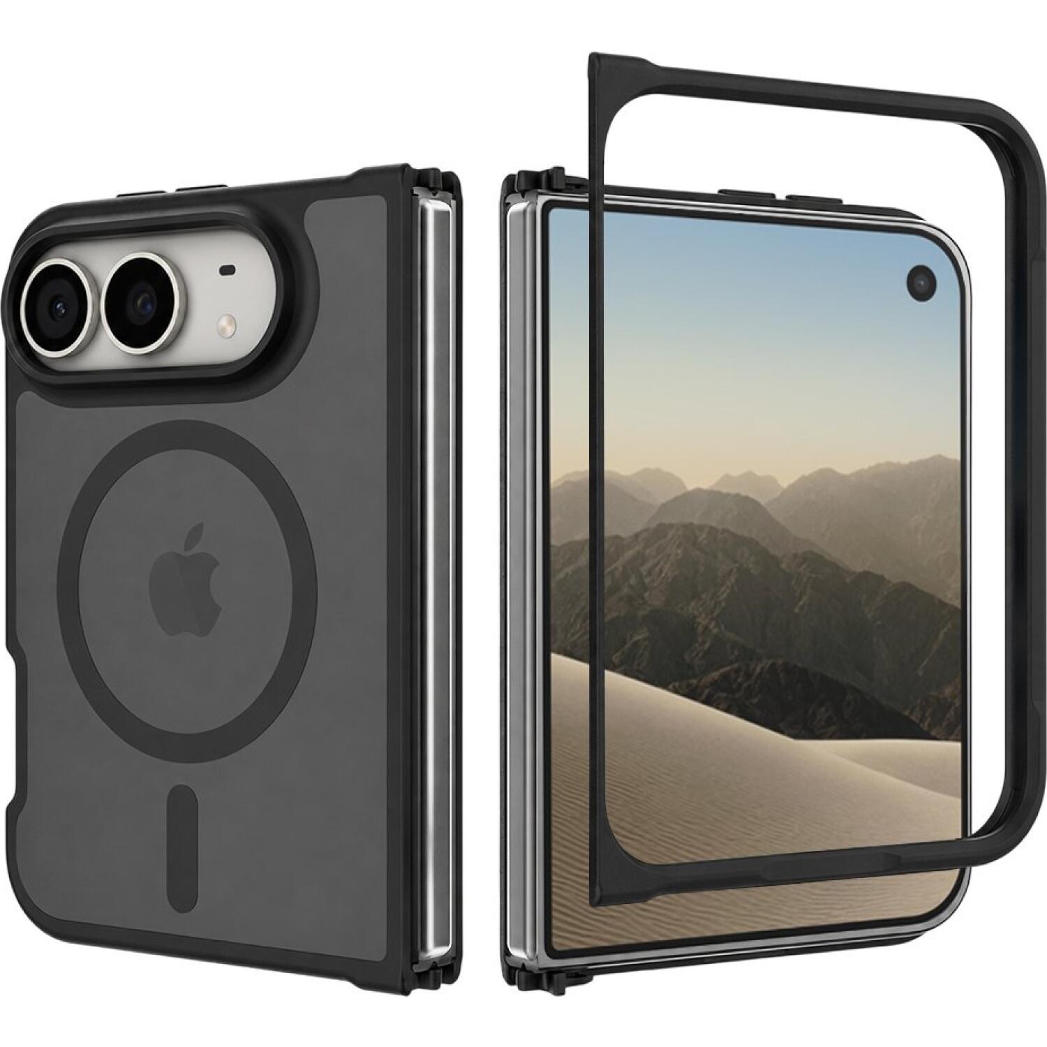 Θήκη iPhone Duo Techsuit PureFrost Σκληρή Ημιδιάφανη με MagSafe Frosted Black