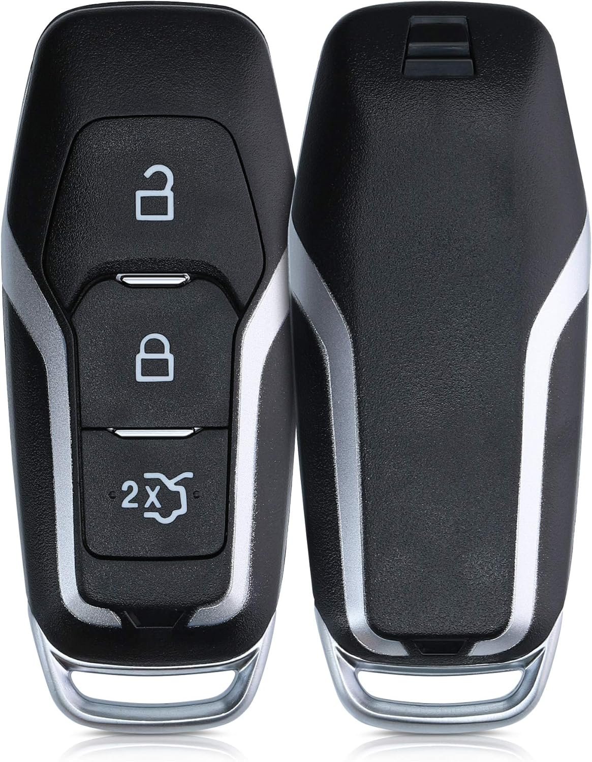Θήκη Κλειδιού Αυτοκινήτου Ford KW Key Fob Shell Σκληρή 3 Κουμπιά MyKey Key Free Black