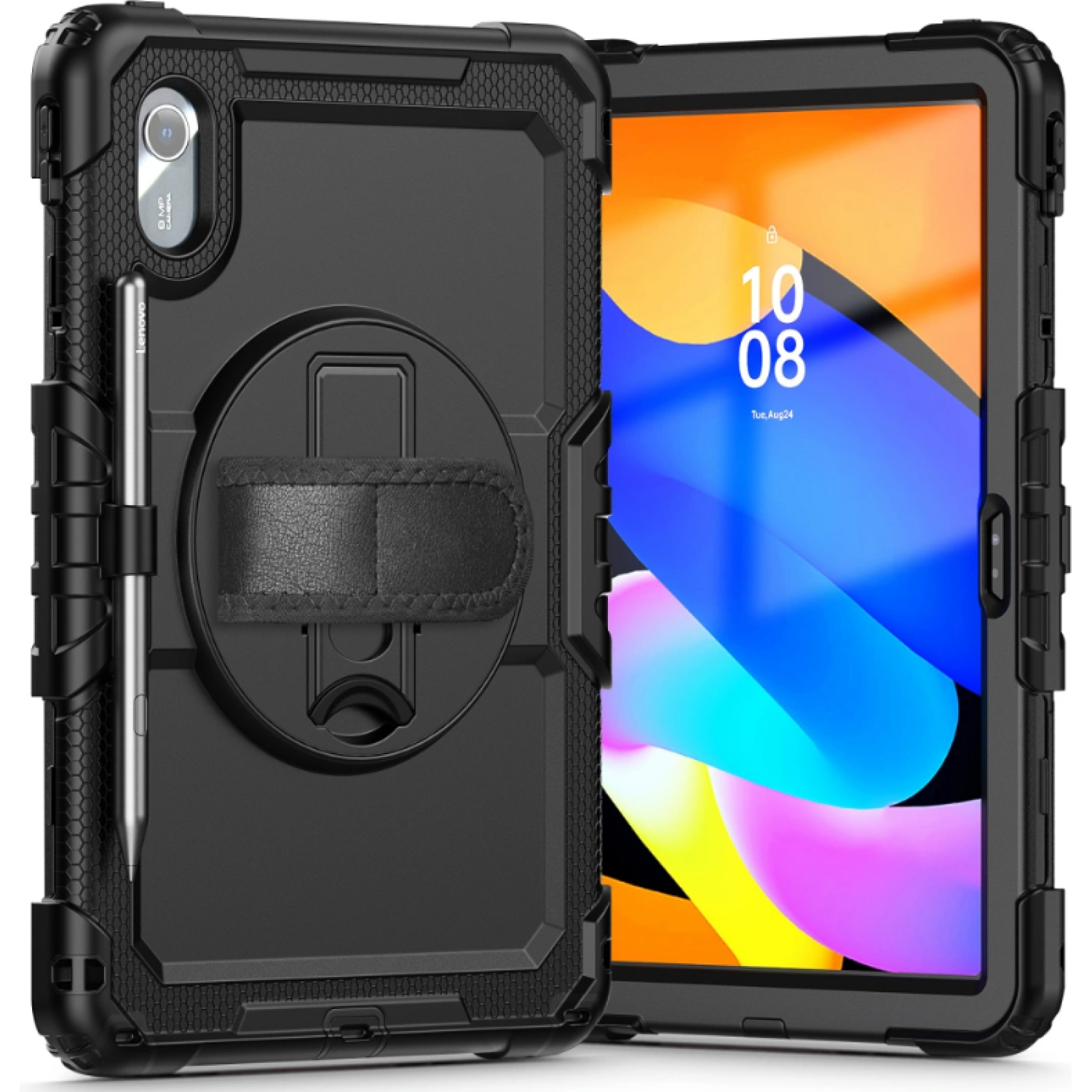 Θήκη Lenovo Idea Tab / K11 Gen 2 11" TB-336 Tech-Protect Solid Full Body Ανθεκτική με Λαβή / Backstand & Ζώνη Μεταφοράς Black