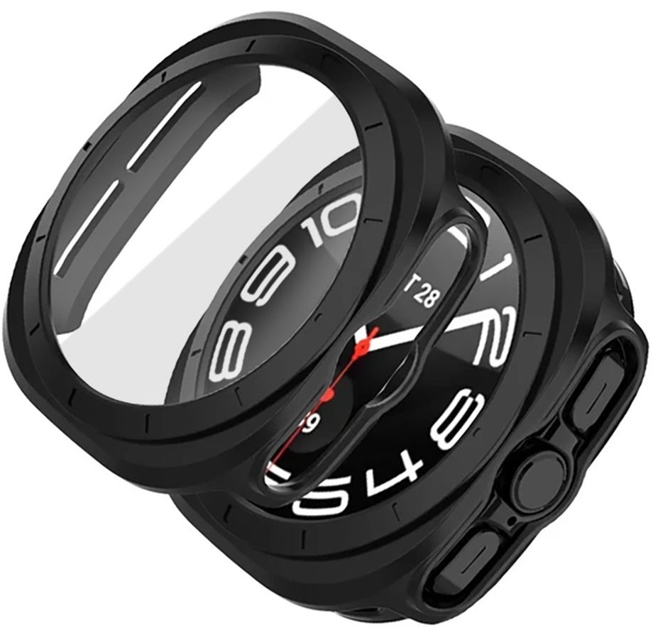 Θήκη με Tempered Glass - Samsung Galaxy Watch Ultra 2025 / 2024 47mm - Tech-Protect Defence360 - Black