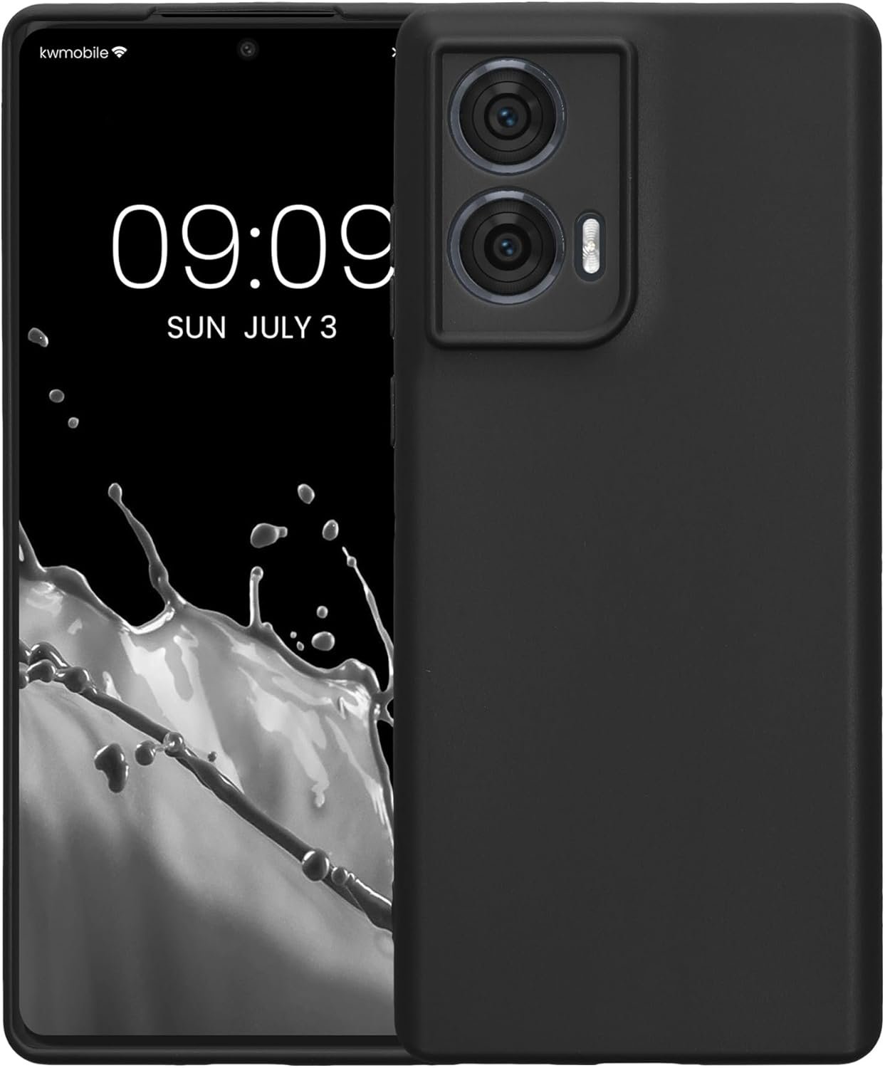 Θήκη Motorola Edge 50 Fusion KWmobile TPU Case Σιλικόνης Black Matte 