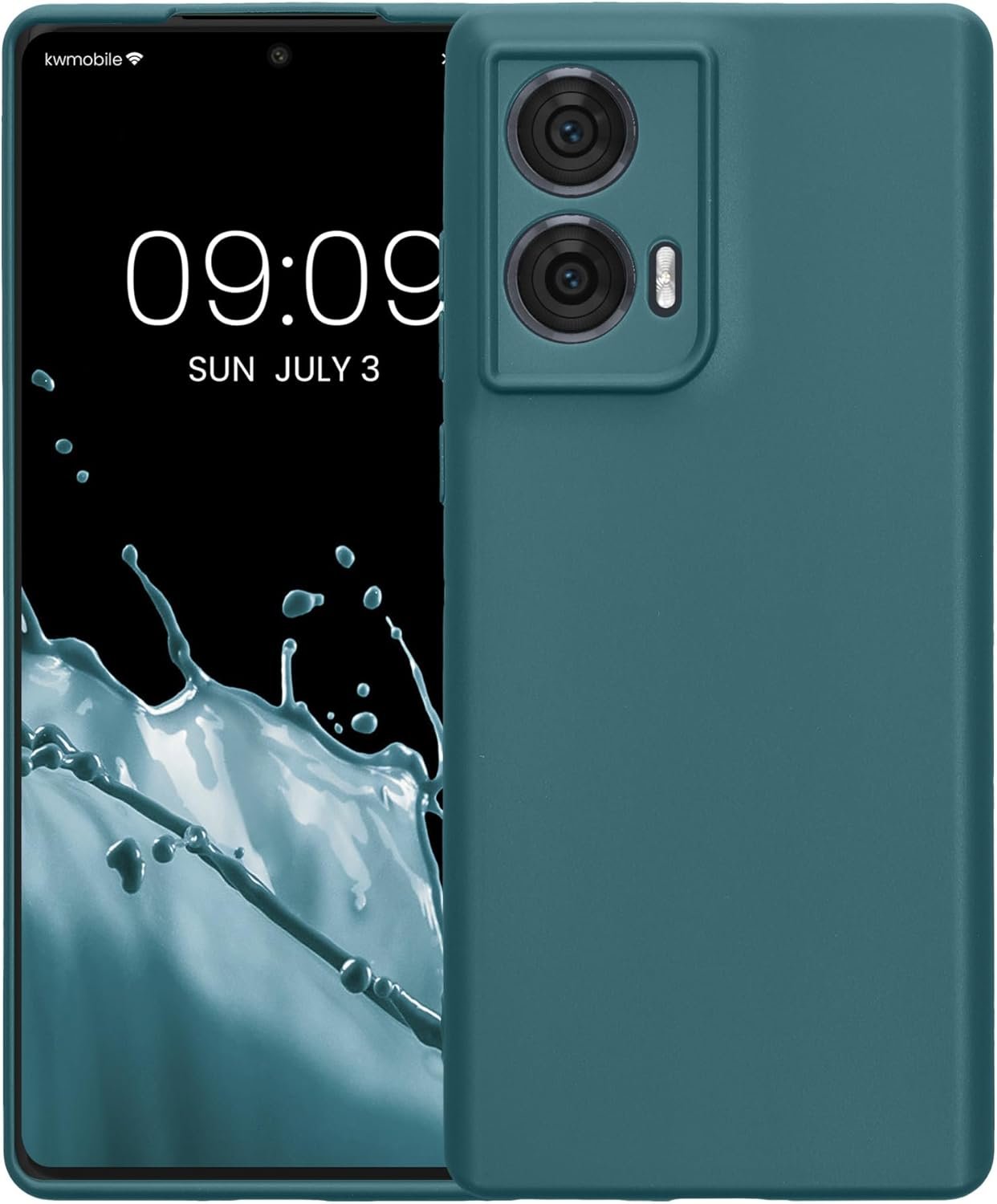 Θήκη Motorola Edge 50 Fusion KWmobile TPU Silicone Case Σιλικόνης Petrol