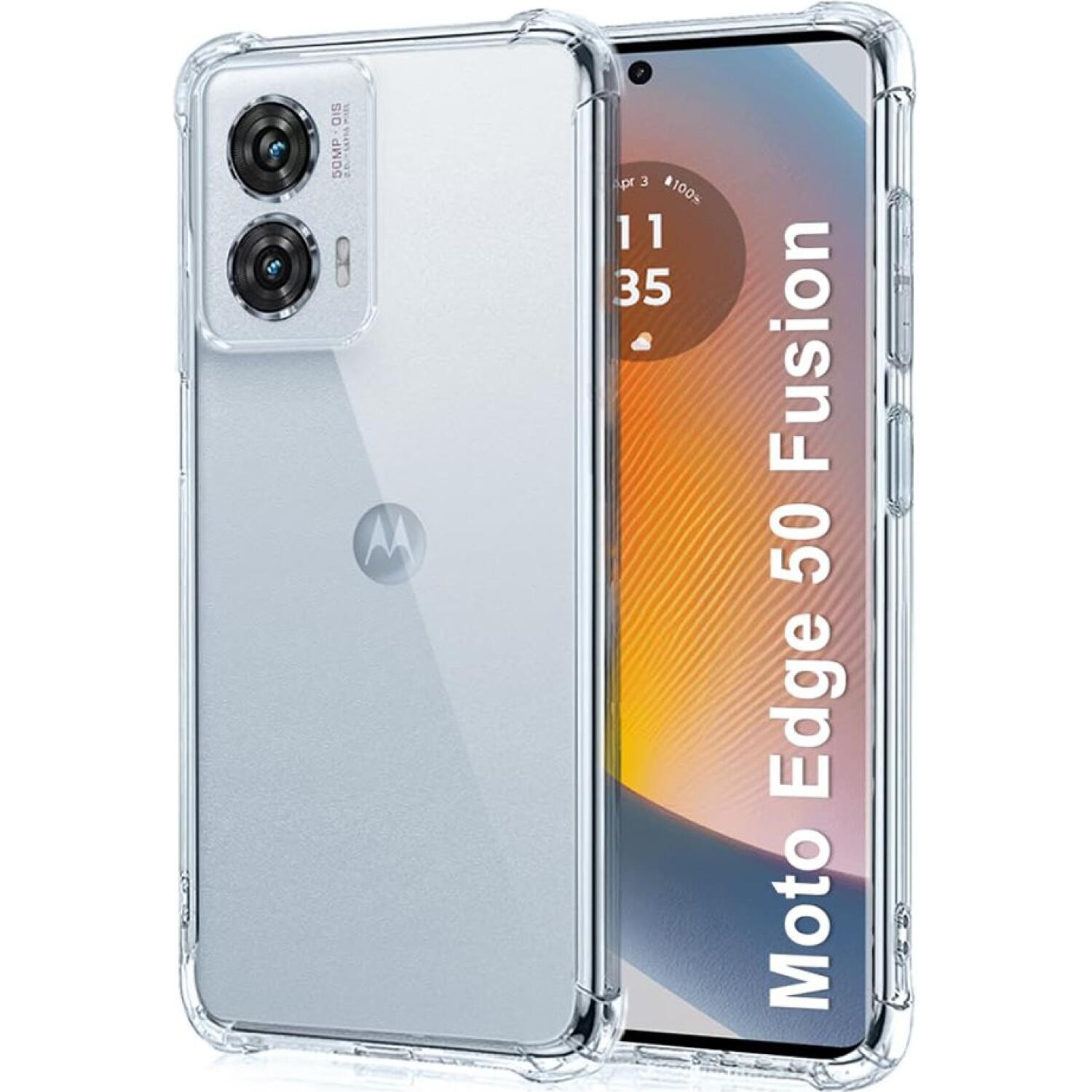 Θήκη Motorola Edge 50 Fusion Techsuit Shockproof Clear Silicone Διάφανη Σιλικόνης Clear