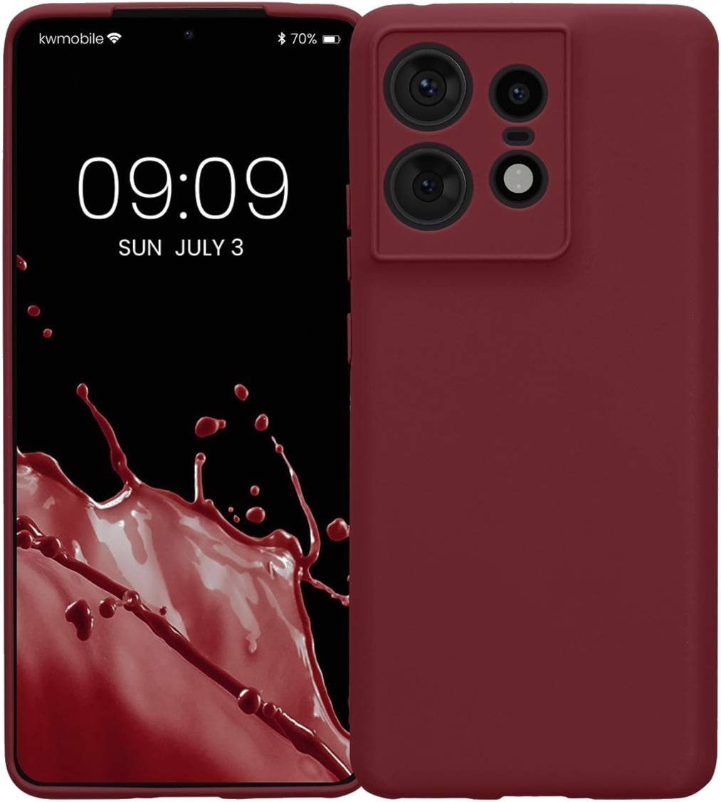 Θήκη Motorola Edge 50 Pro KWmobile TPU Case Σιλικόνης Bordeaux Violet