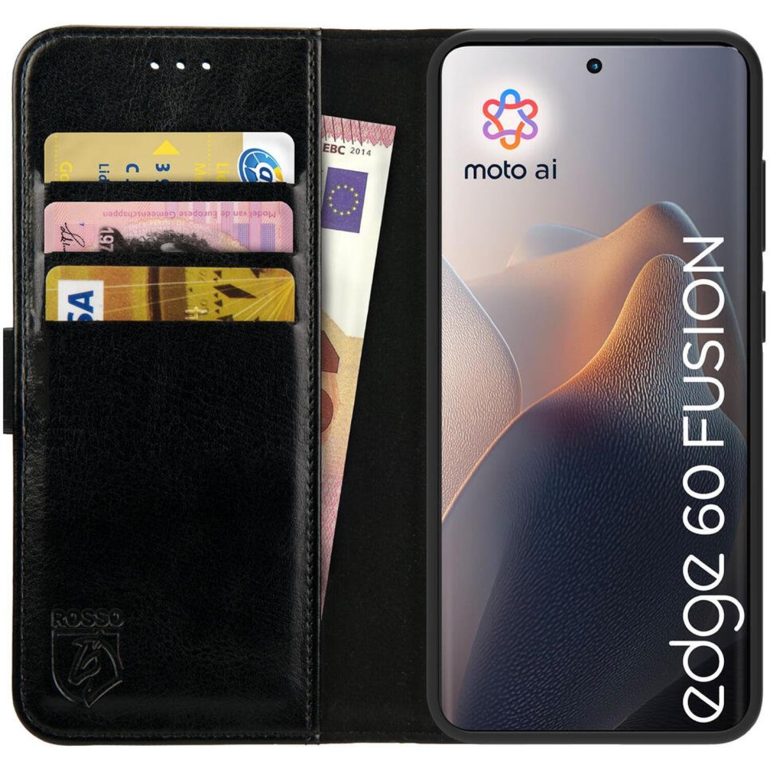 Θήκη Motorola Edge 60 Fusion Rosso Element PU Πορτοφόλι Black