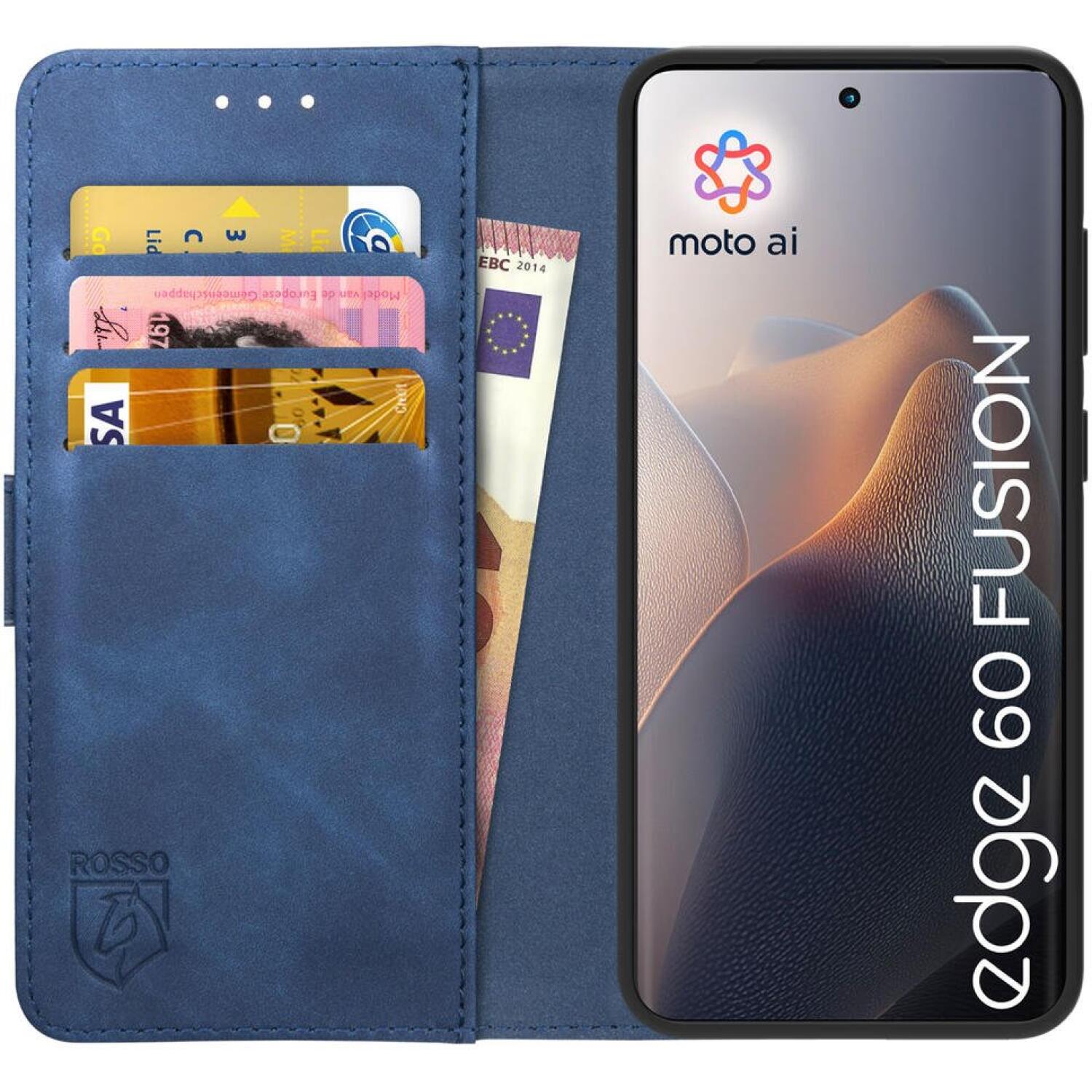 Θήκη Motorola Edge 60 Fusion Rosso Element PU Πορτοφόλι Blue