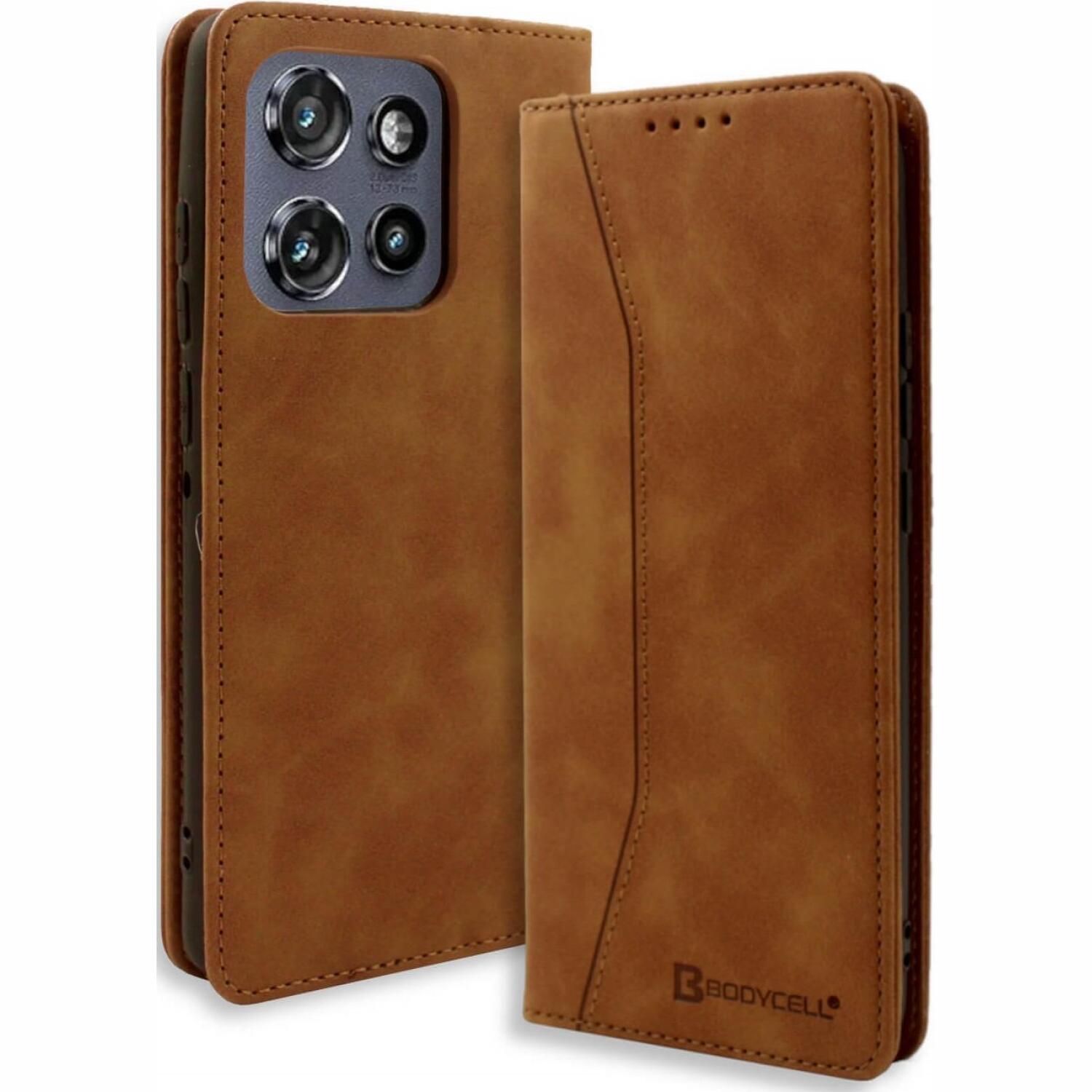 Θήκη Motorola Edge 60 Neo / Edge 50 Neo Bodycell Book Case Πορτοφόλι Brown