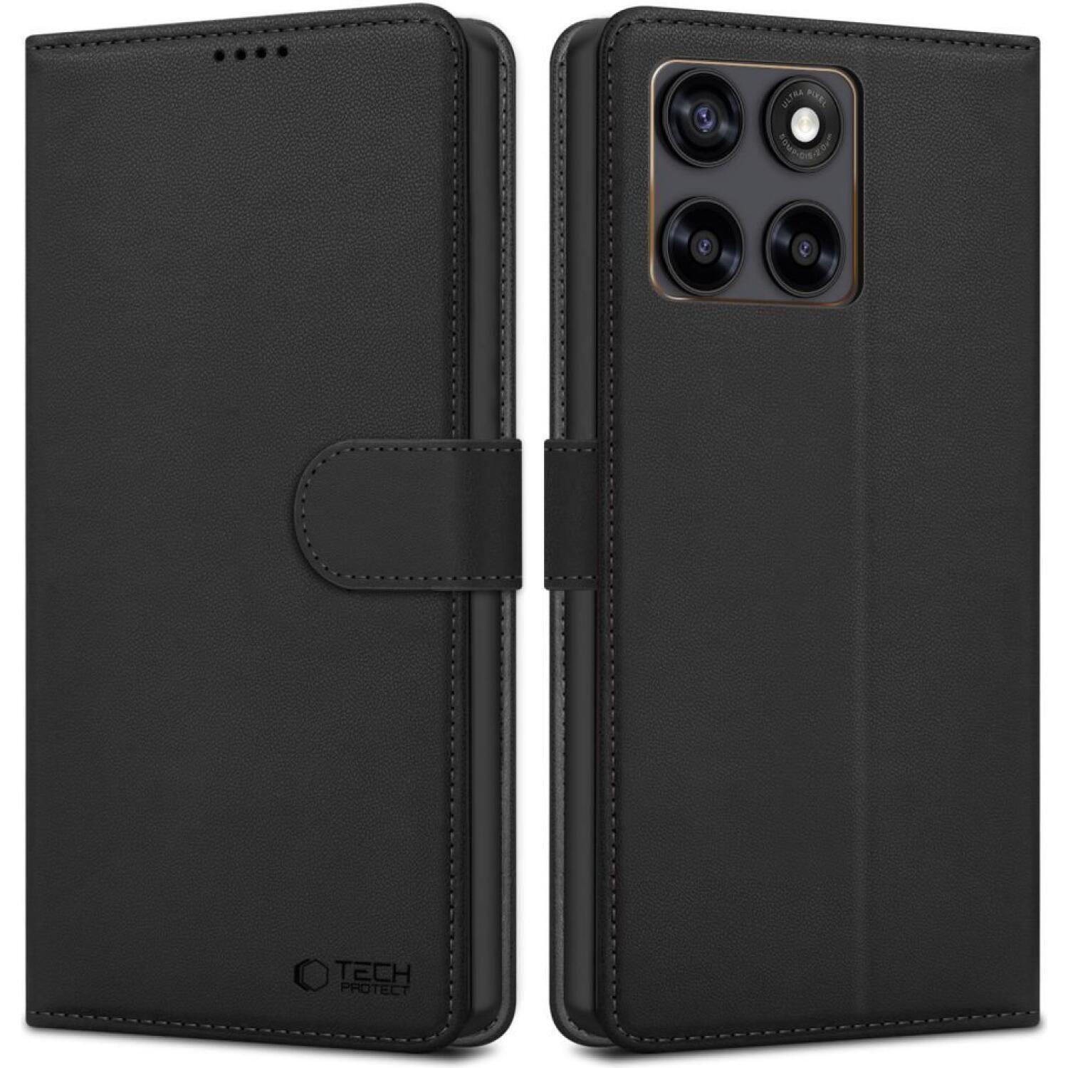 Θήκη Motorola Edge 70 Fusion / Edge 70 Fusion Plus Tech-Protect Wallet Πορτοφόλι Black