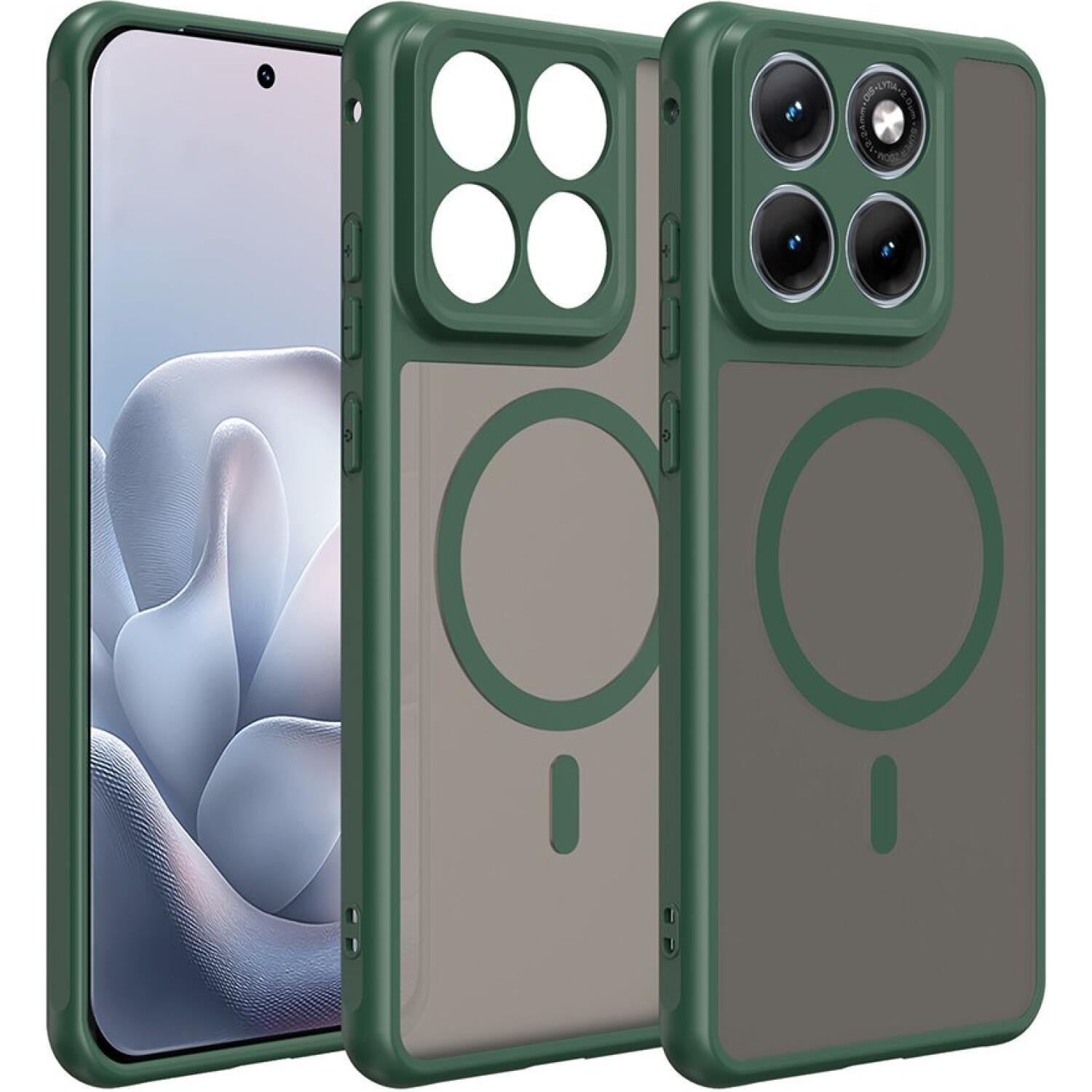 Θήκη Motorola Edge 70 Fusion Techsuit HaloFrost II MagSafe Σκληρή Ημιδιάφανη με MagSafe Green
