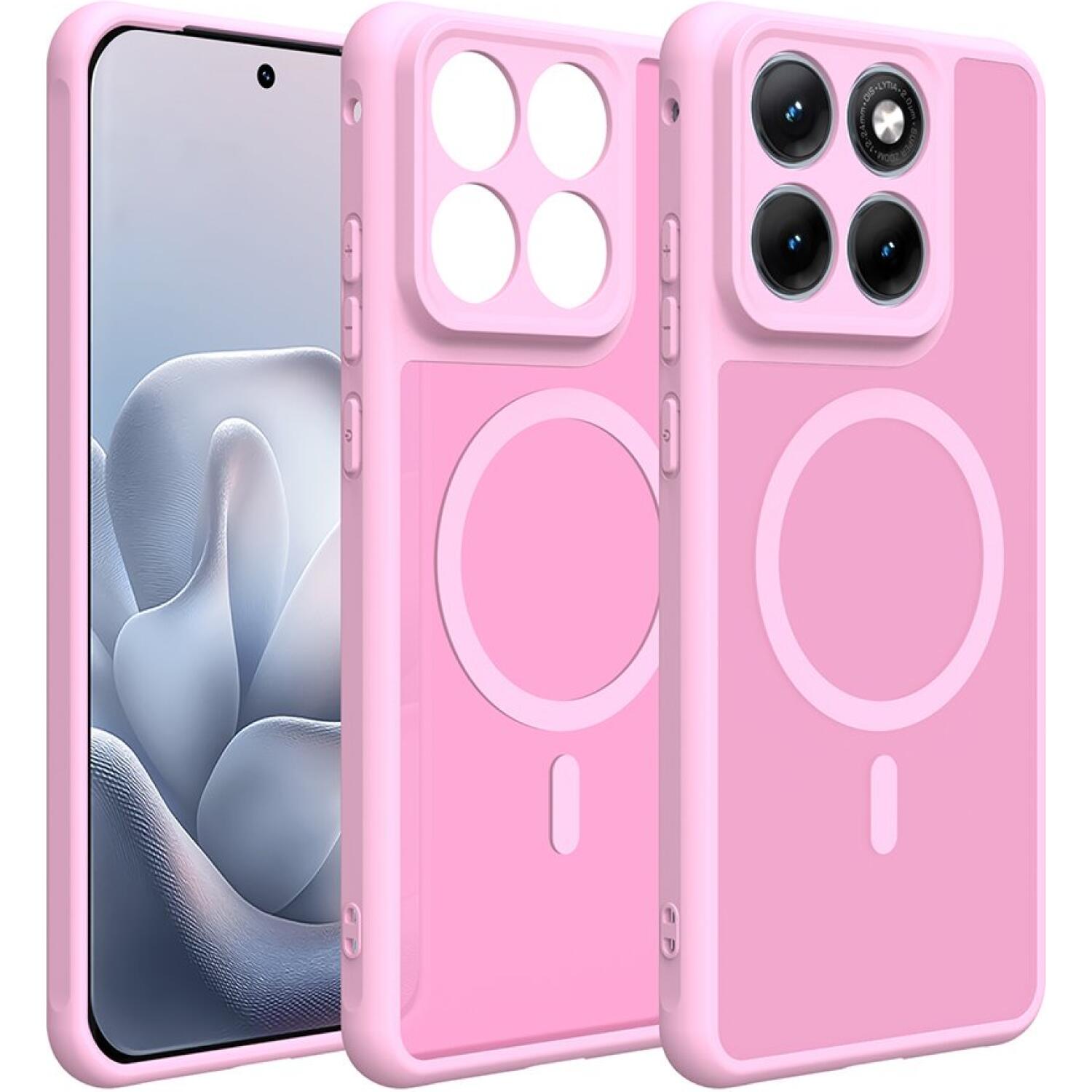 Θήκη Motorola Edge 70 Fusion Techsuit HaloFrost II MagSafe Σκληρή Ημιδιάφανη με MagSafe Pink
