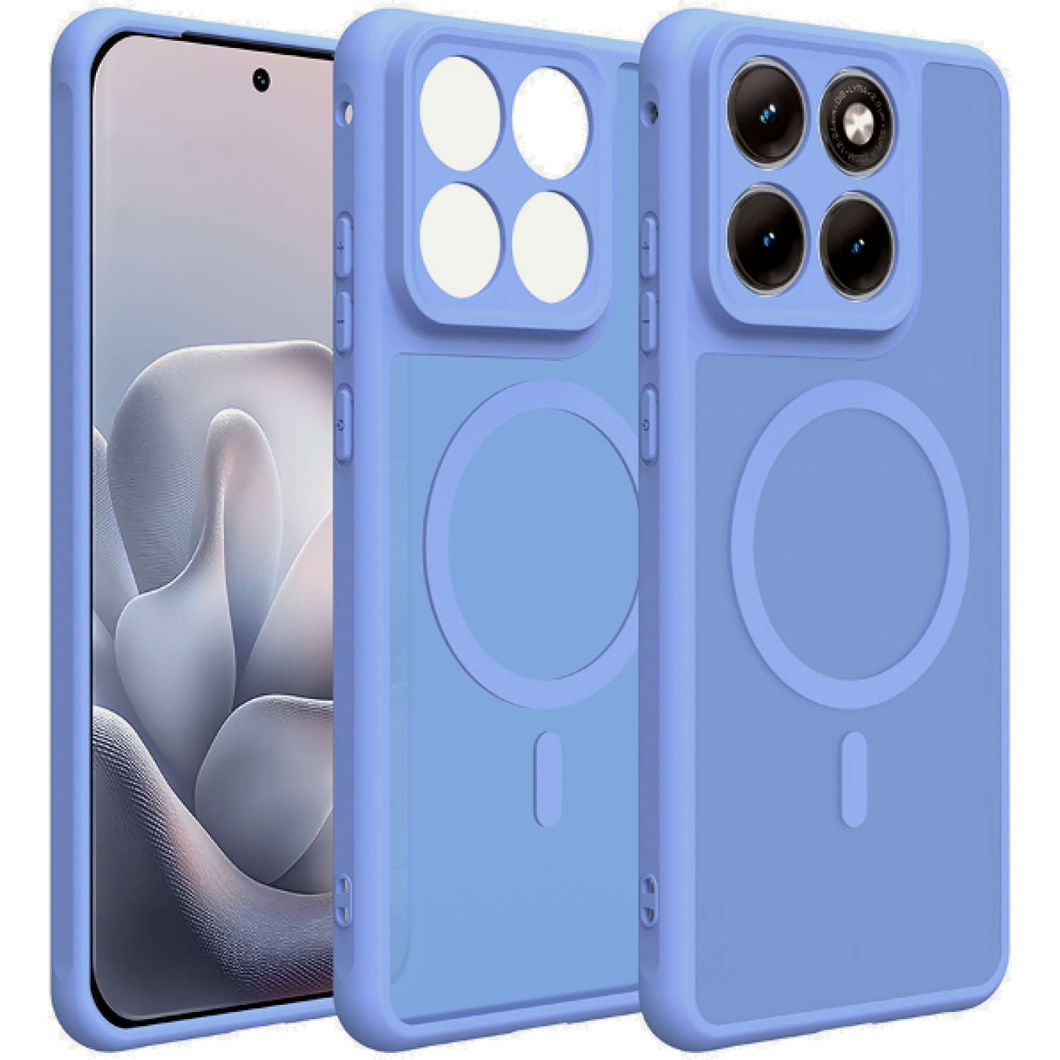Θήκη Motorola Edge 70 Fusion Techsuit HaloFrost II MagSafe Σκληρή Ημιδιάφανη με MagSafe Sky Blue