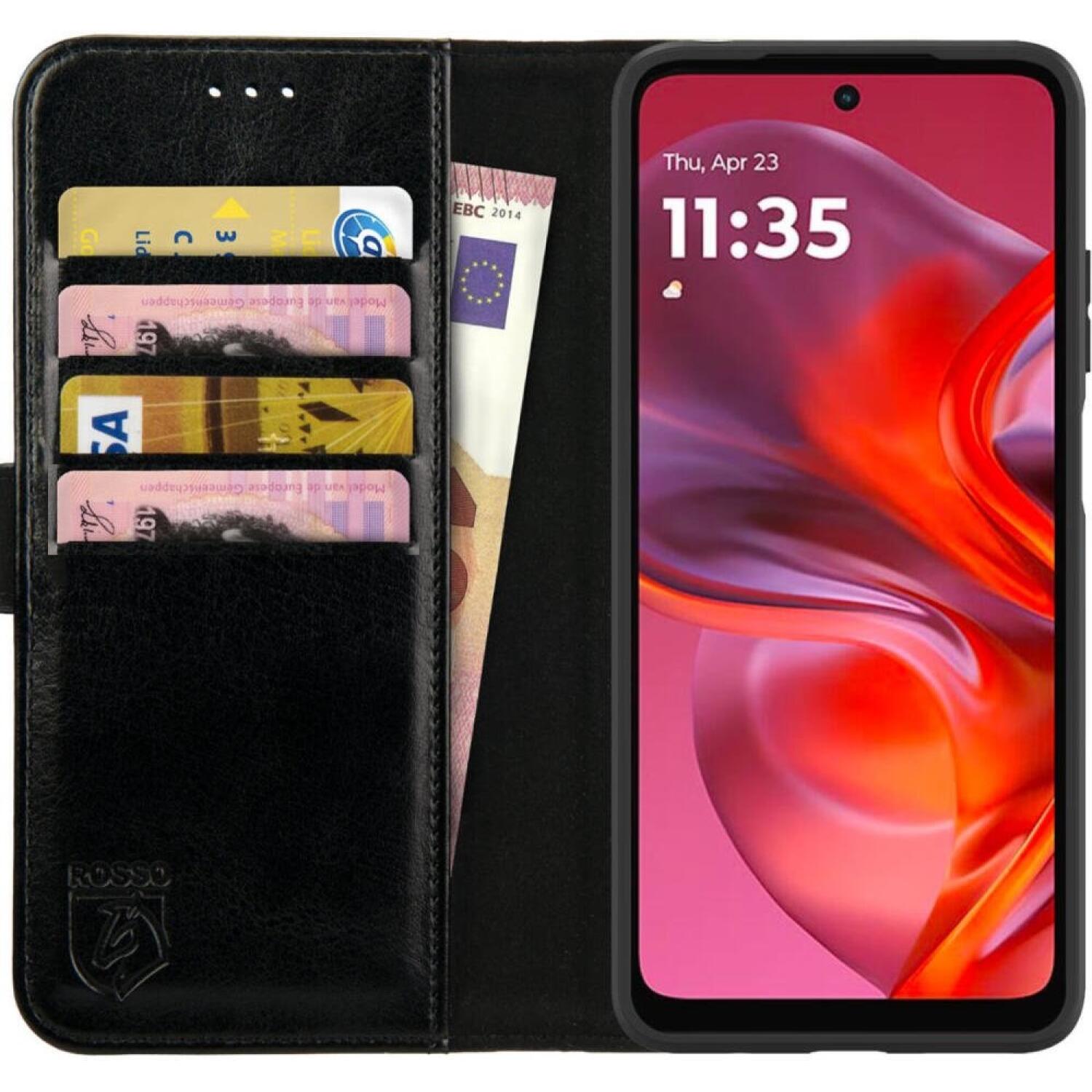 Θήκη Motorola Moto G05 / E15 Rosso Element PU Πορτοφόλι Black