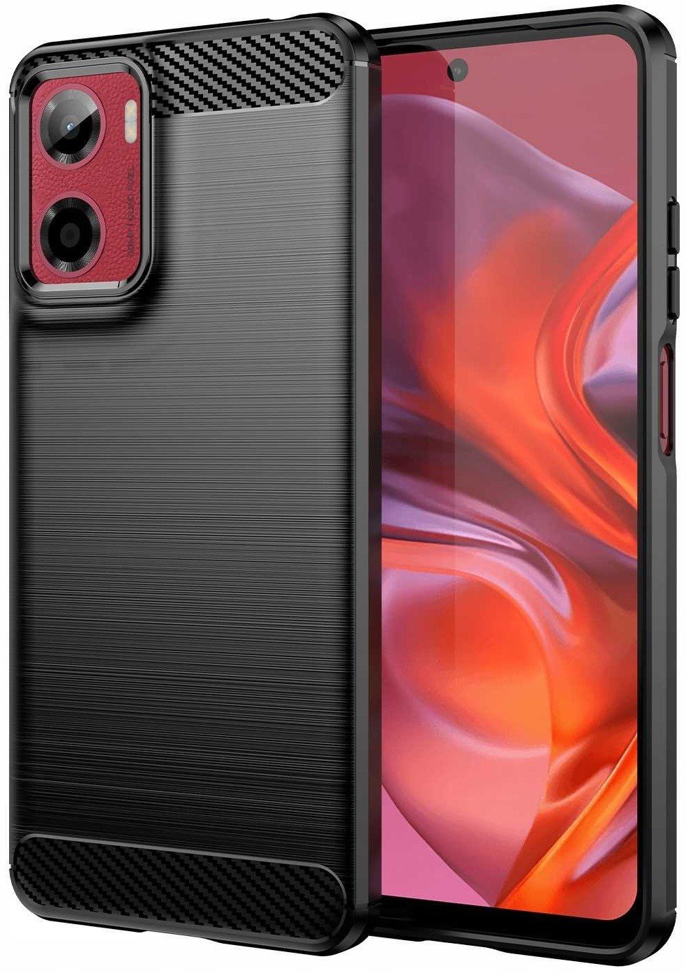 Θήκη Motorola Moto G05 / E15 Spacecase Carbon Σιλικόνης - Black (5905719117818)
