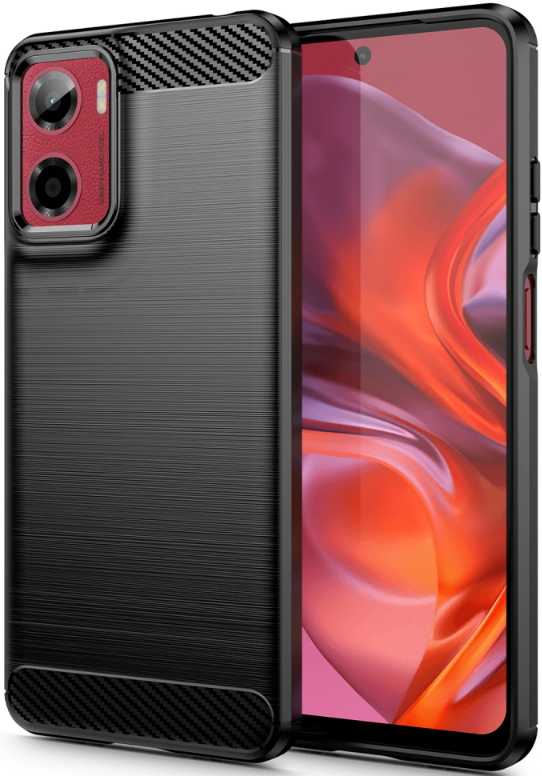 Θήκη Motorola Moto G05 / E15 Tech-Protect Carbon Σιλικόνης Black