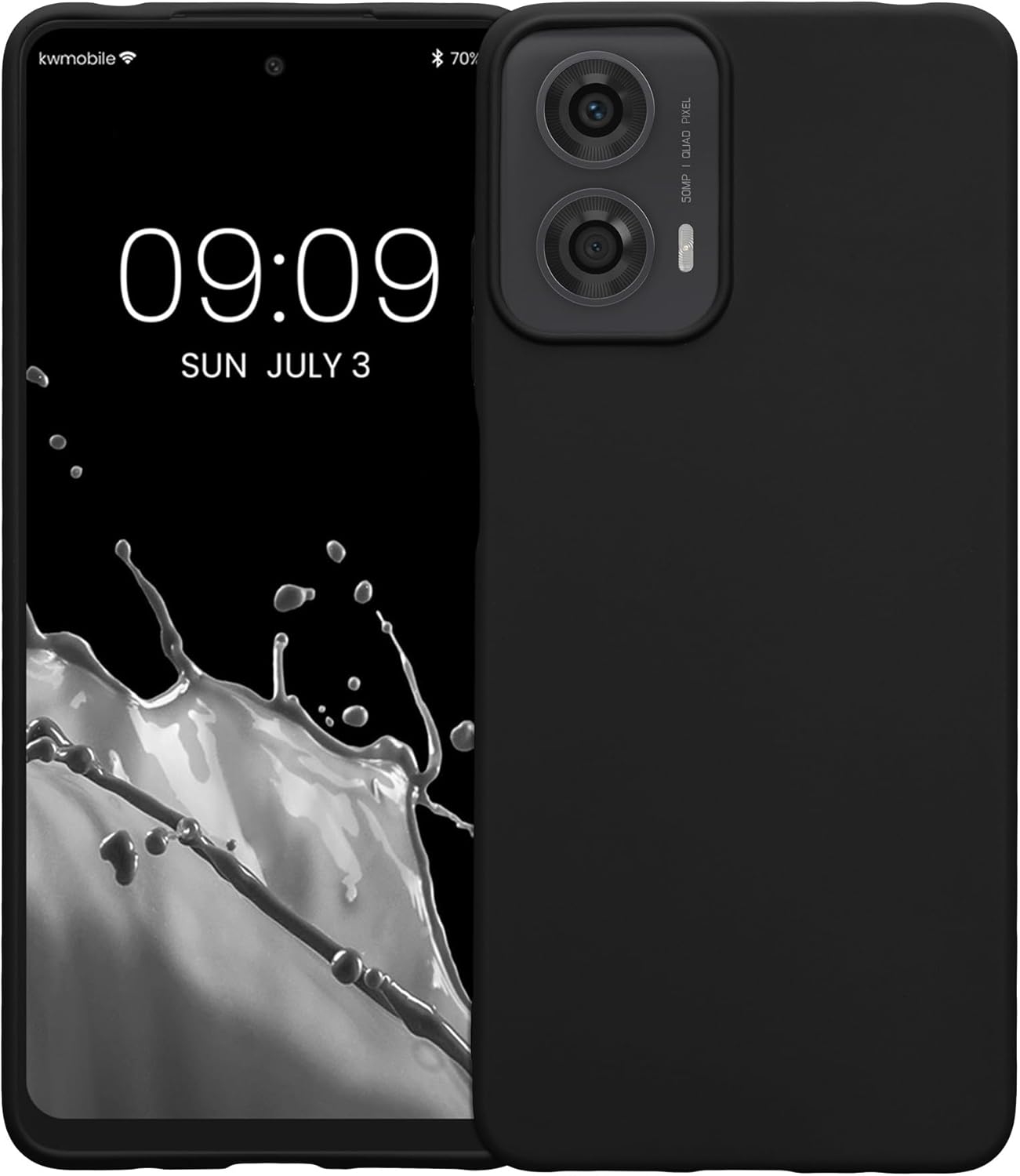 Θήκη Motorola Moto G24 / G04 - KWmobile TPU Case Σιλικόνης - Black Matte