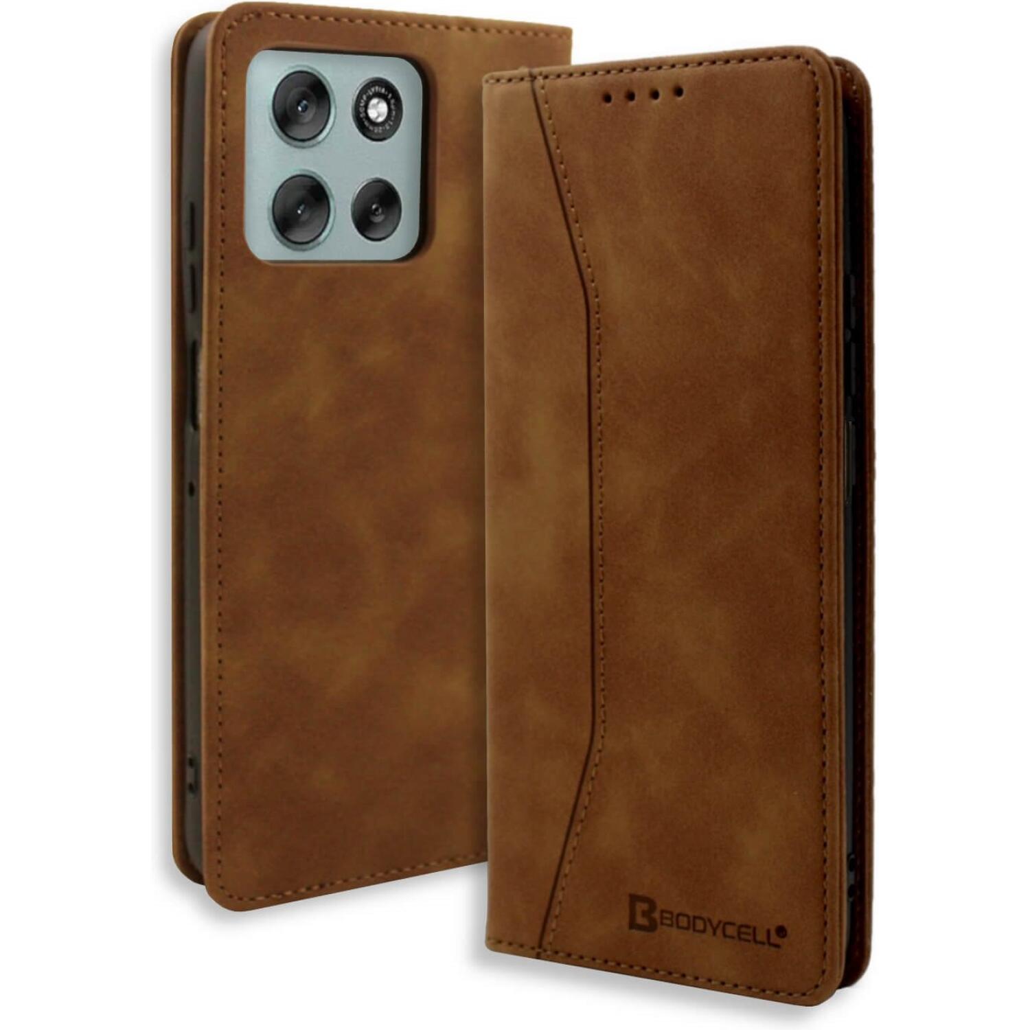 Θήκη Motorola Moto G56 Bodycell Book Case Πορτοφόλι - Brown (5206015085024)